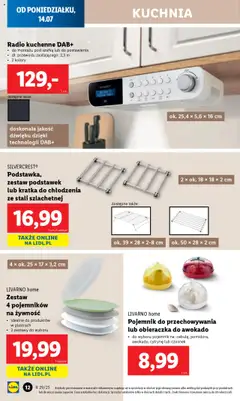 Lidl Katalog od 14.07.2025 | Strona: 14 | Produkty: Czosnek, Radio, Radio kuchenne, Awokado