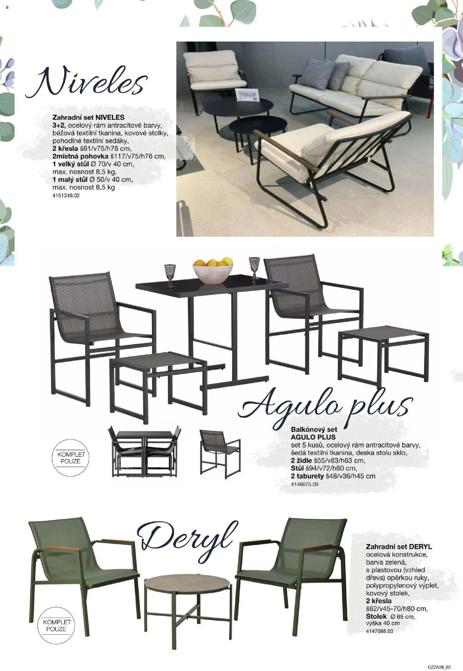 Sconto nábytek katalog - Zahradní speciál od 01.01.2026 | Strana: 92 | Produkty: Pohovka, Stůl, Židle, Taburety