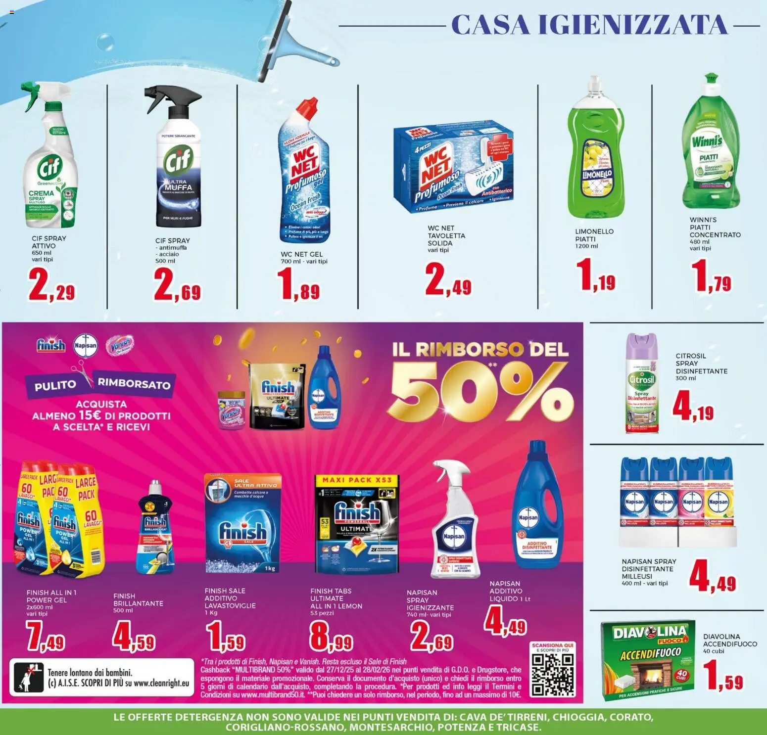 Volantino Happy Casa del 03.01.2026 | Pagina: 23 | Prodotti: Crema, Spray disinfettante, Sale, Limone