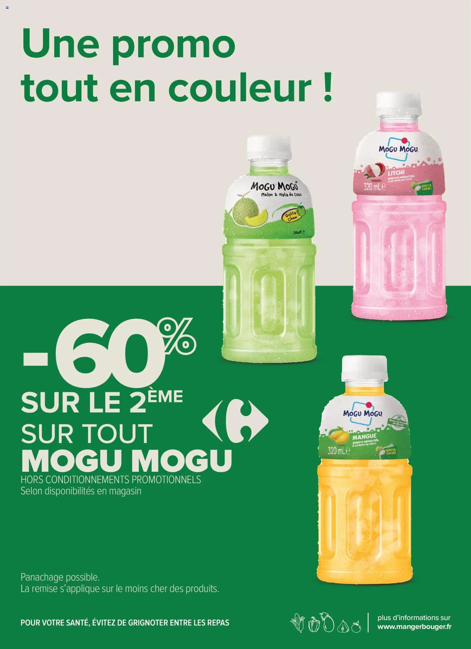 {H1} | Page: 16 | Produits: Mogu Mogu, Litchi, Mangue, Melon