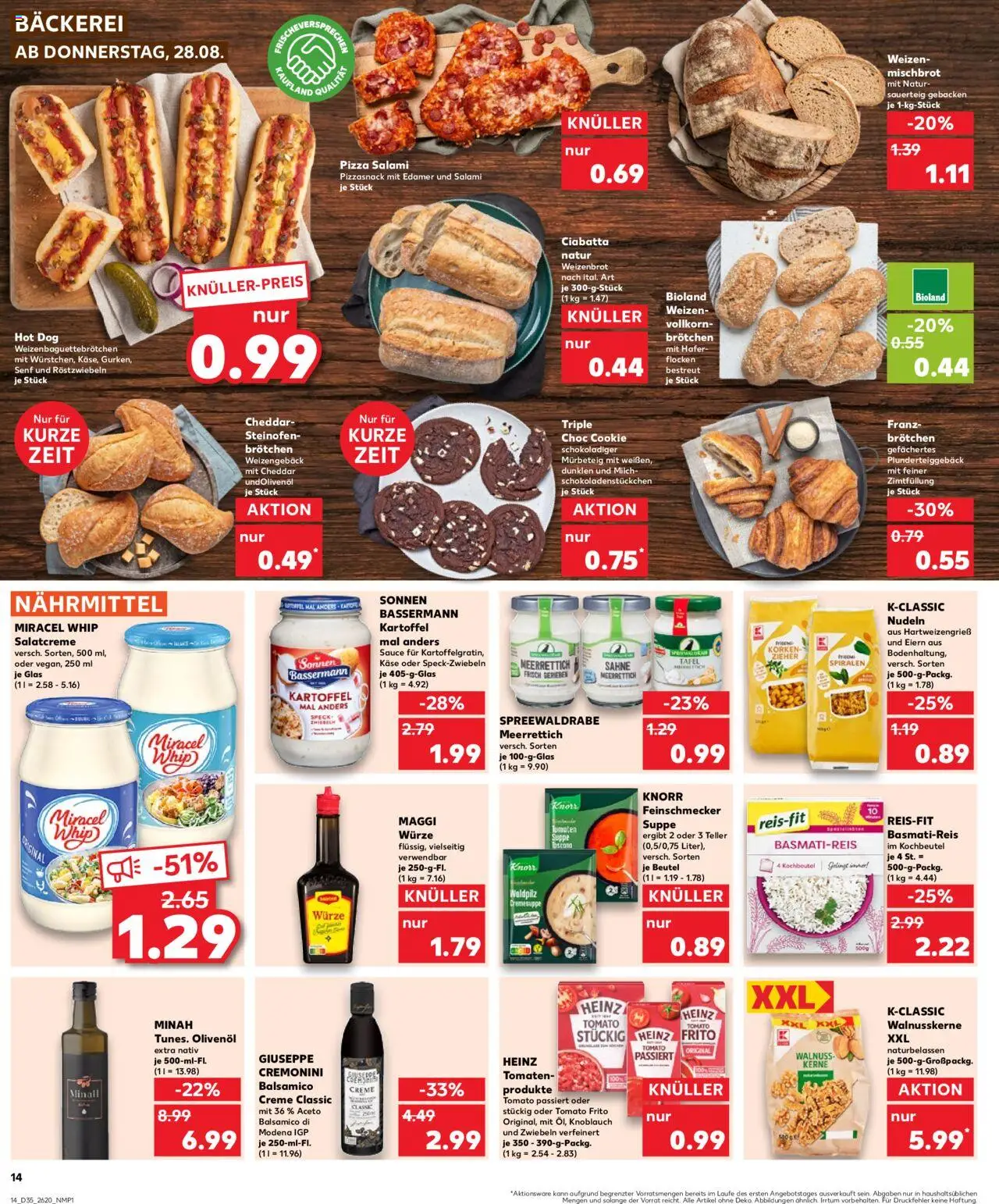 Kaufland prospekt Leipzig	 - gültig ab dem 28.08.2025 | Seite: 14 | Produkte: Basmatireis, Balsamico, Zwiebeln, Nudeln