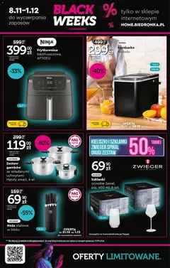 Pogląd oferty "Frytkownica beztłuszczowa, AF110EU, Frytkownica beztłuszczowa, AF110EU, 4,7 l" - ważna od 15.11.2025 | Strona: 4 | Produkty: Frytkownica, Szklanki