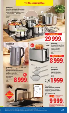 Silvercrest® Nemesacél vízforraló, Kiváló minőségű nemesacél burkolattal. Rétegelt nemesacél talp fedett fűtőelemmel. Automatikus lekapcsolás és szárazonfutás elleni védelem. Vízszintjelzővel és kivehető vízkőszűrővel /db - amely érvényes a következő dátumtól: 27.11.2025 | Oldal: 45