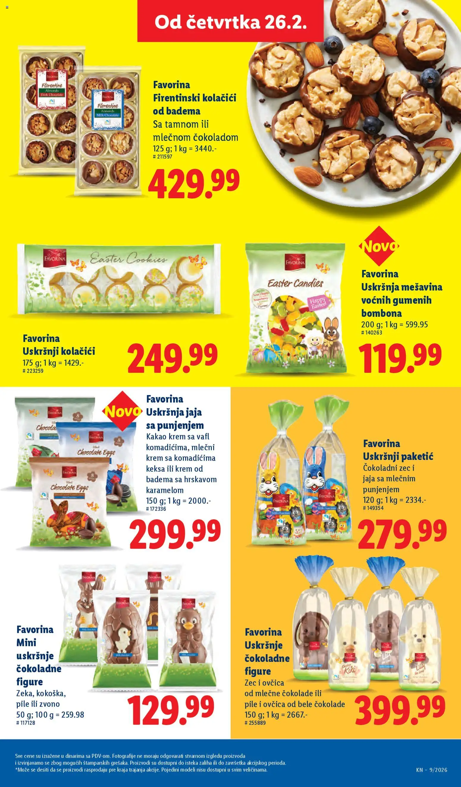 Lidl katalog - važi od 26.02.2026 | Strana: 47 | Proizvode: Kolačići, Pile, Jaja, Candy