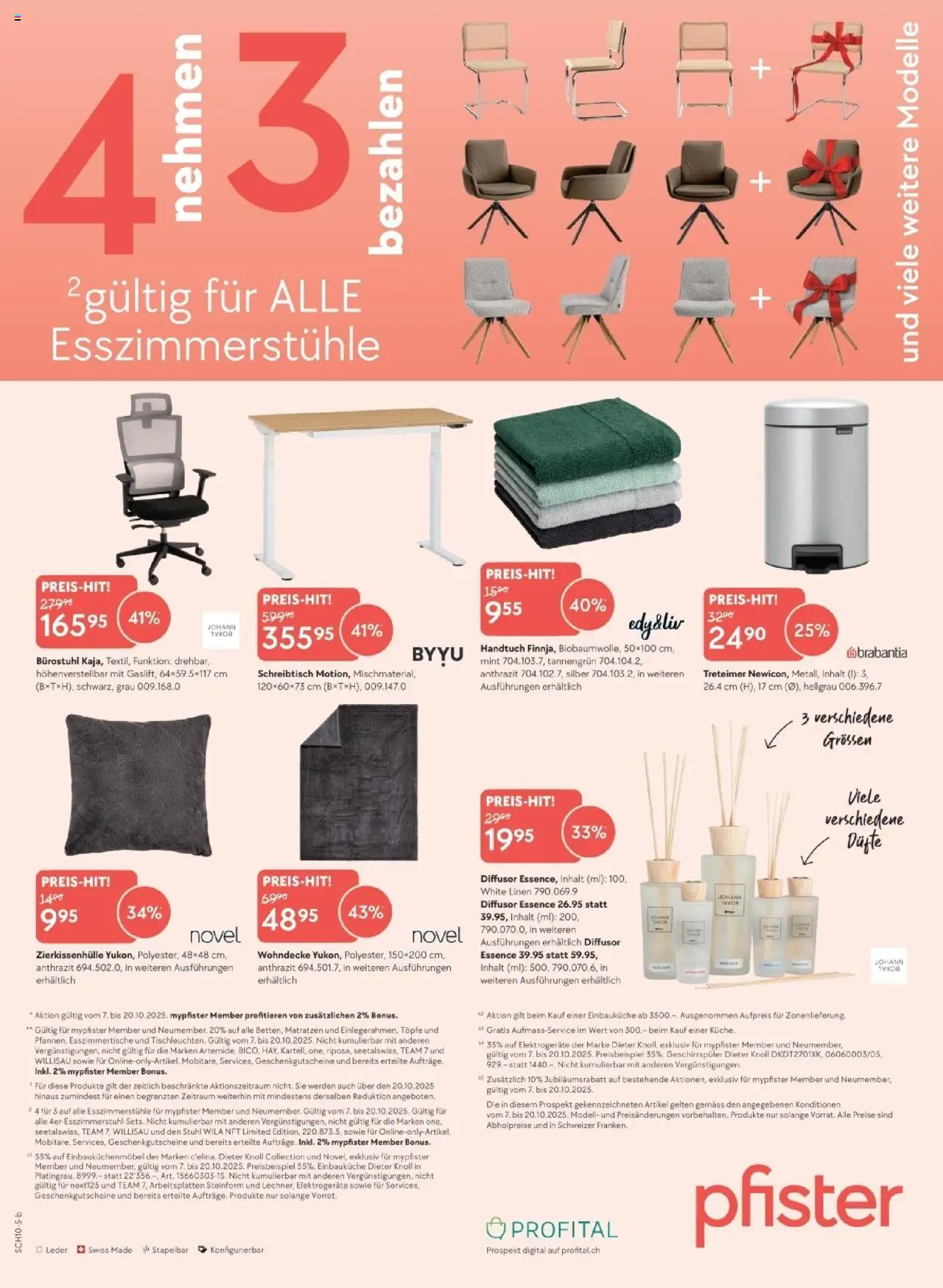 Pfister Aktionen – gültig ab 07.10.2025 | Seite: 16 | Produkte: Stuhl, Esszimmerstühle, Geschirrspüler, Einbauküche