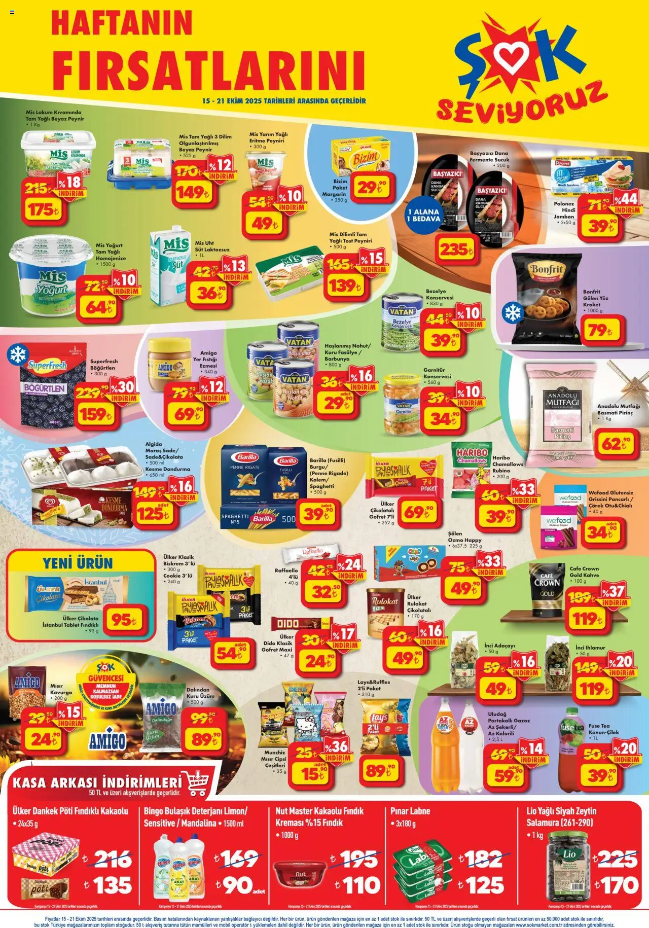 Şok Market Katalog - 15.10.2025 tarihinden itibaren geçerlidir | Sayfa: 1 | Ürünler: Peynir, Böğürtlen, Üzüm, Sucuk