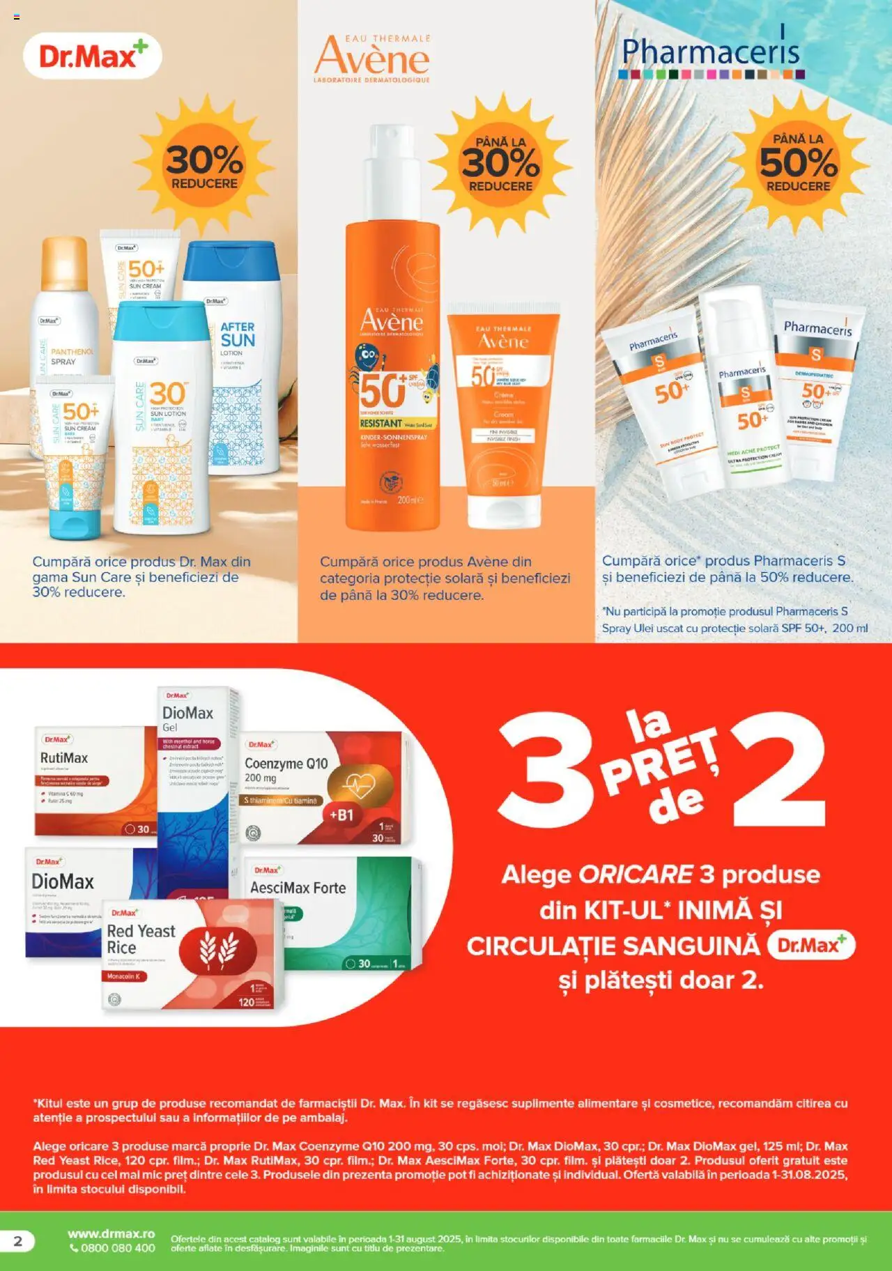 Catalog Dr.Max – valabil de la 01.08.2025 | Pagină: 2 | Produse: Ulei, Protecție solară