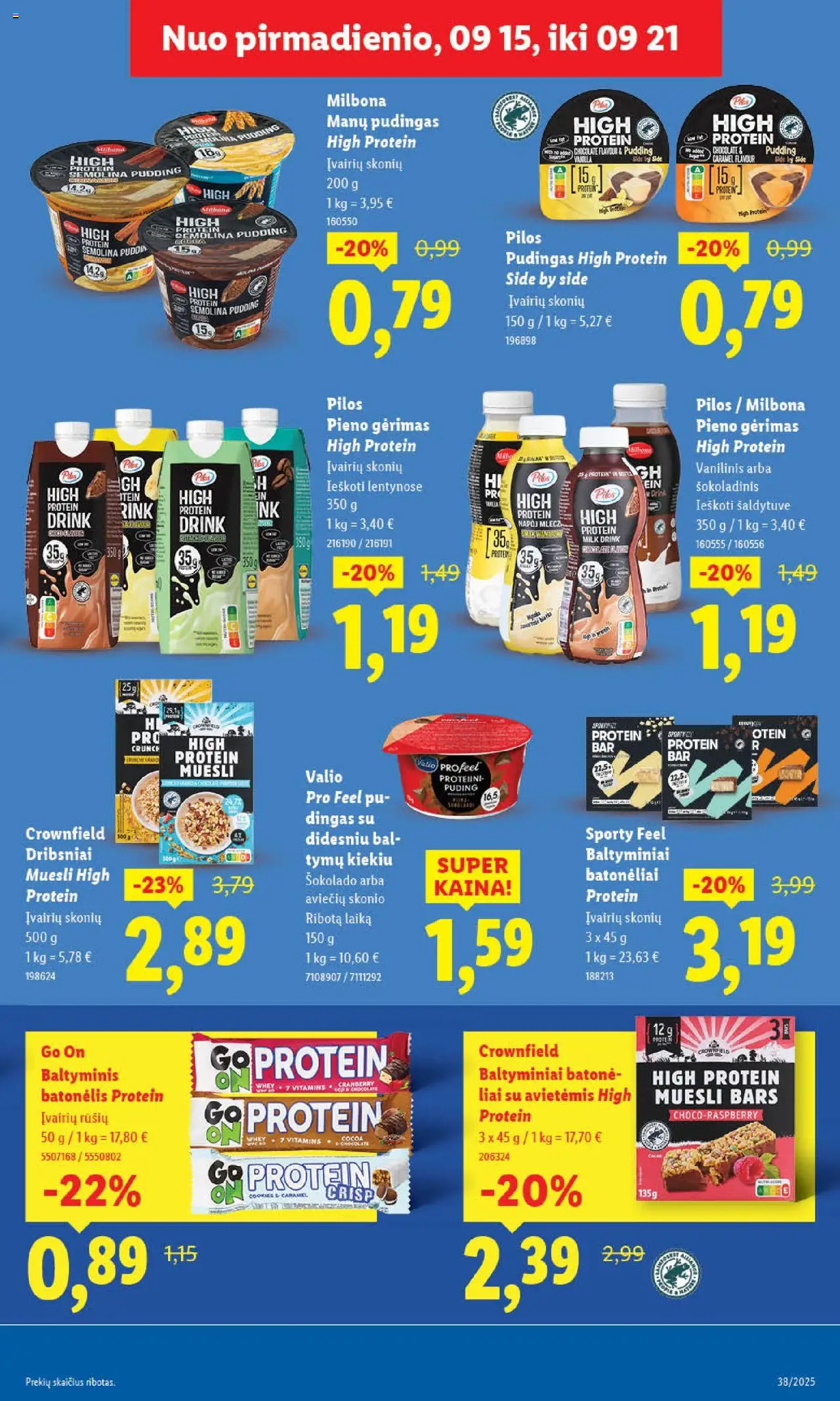 LIDL akcijos nuo 15.09.2025 | Puslapis: 27 | Prekių: Dribsniai