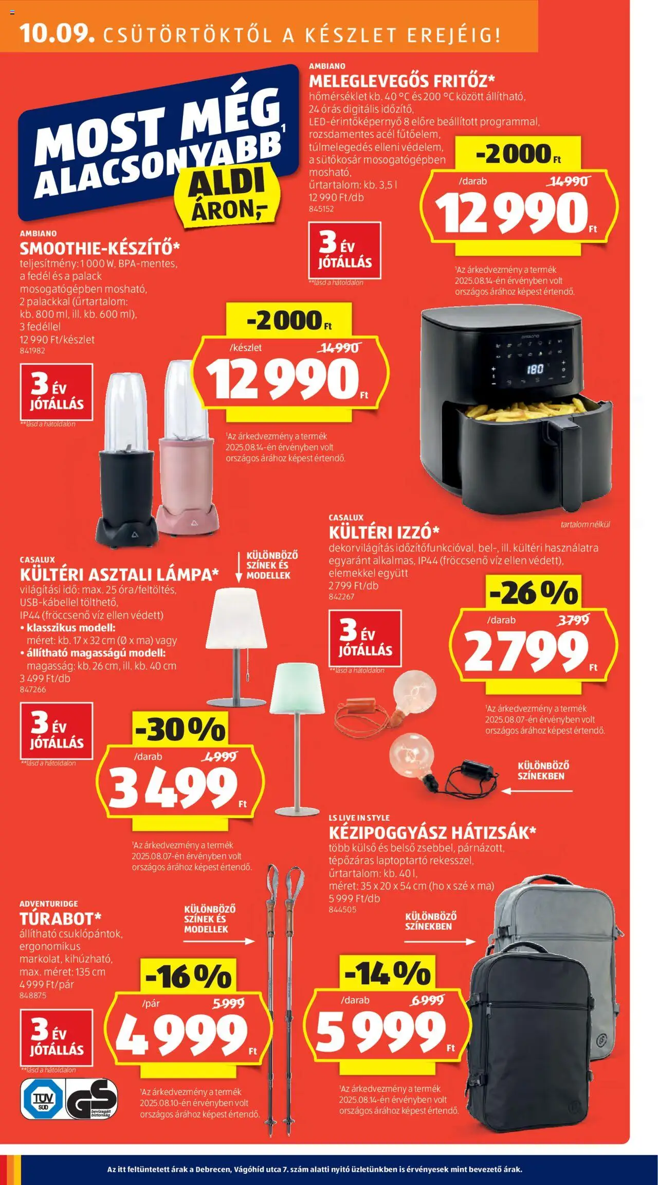 Aldi akciós ujság - amely érvényes a következő dátumtól: 09.10.2025 | Oldal: 22