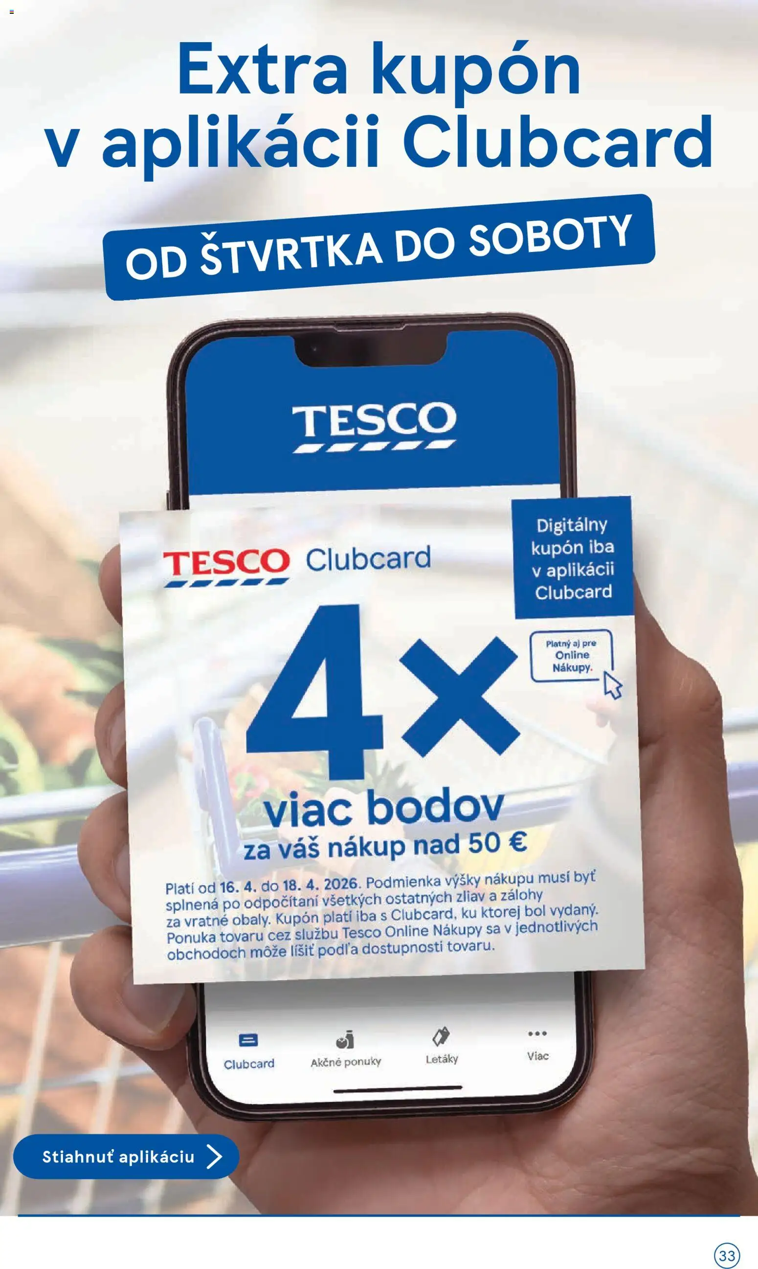 Nové Tesco akcie – leták je platný od 15.04.2026 | Strana: 33