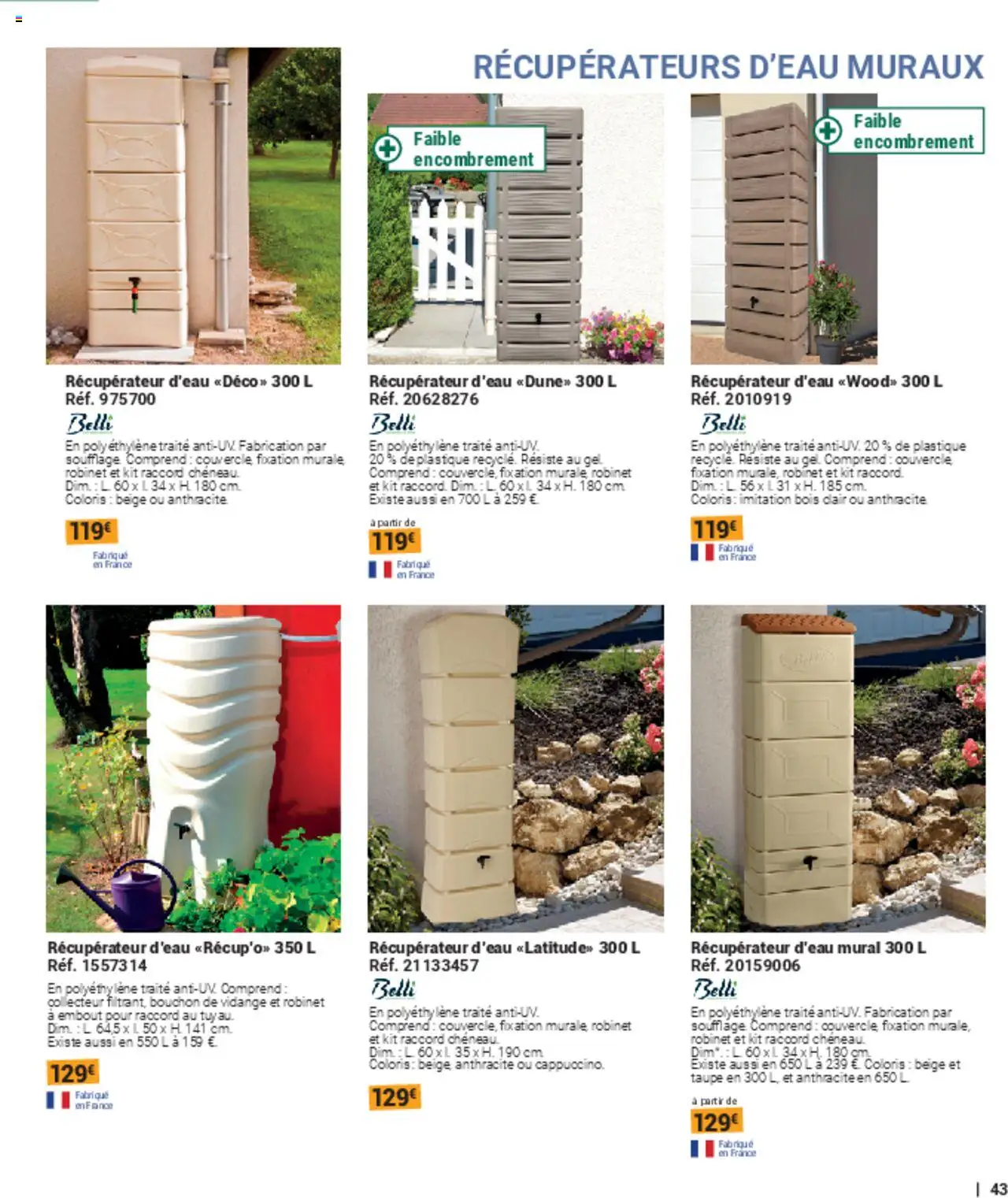  | Page: 43 | Produits: Robinet, Récupérateur d'eau