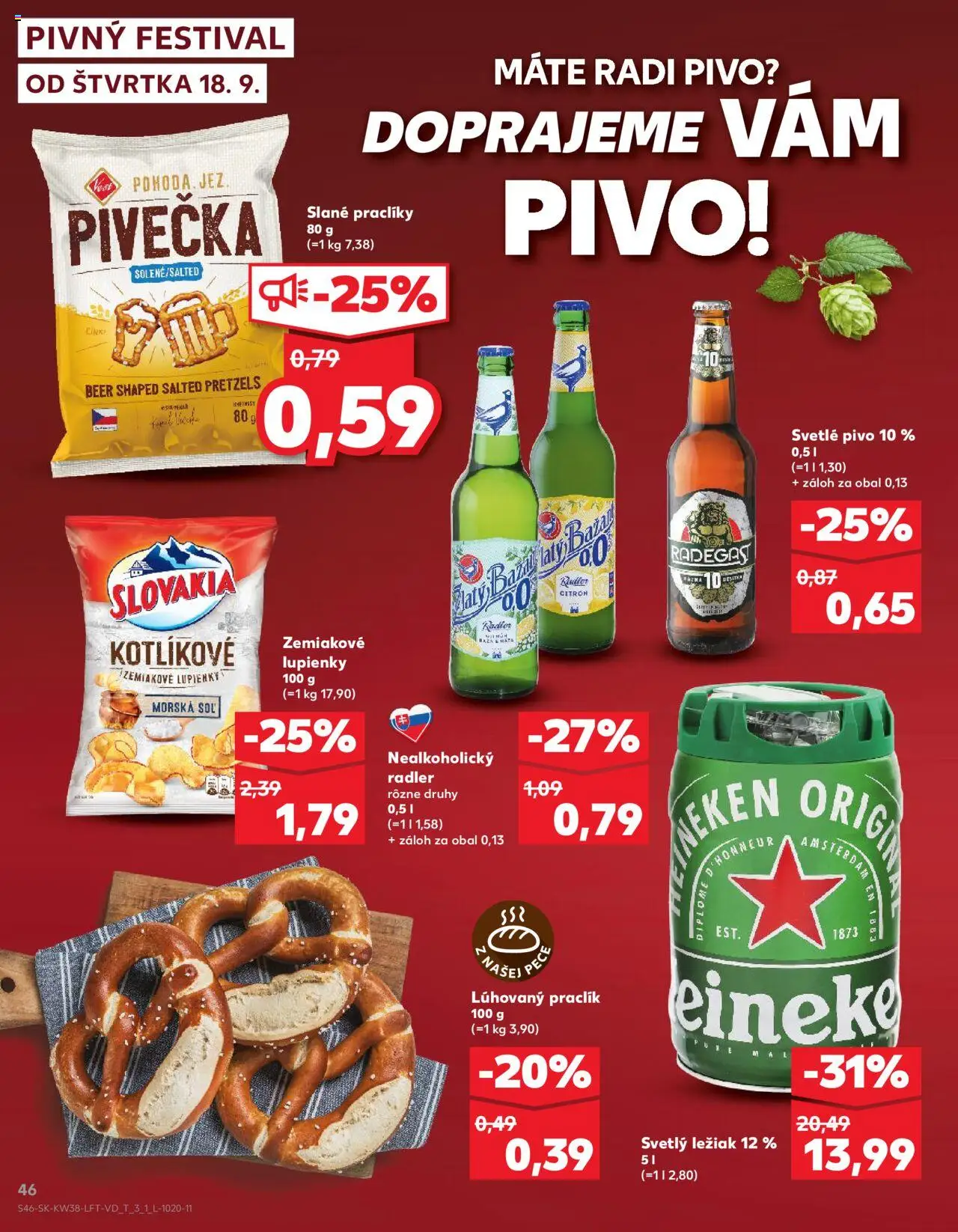 Kaufland SK akciós ujság - amely érvényes a következő dátumtól: 18.09.2025 | Oldal: 46