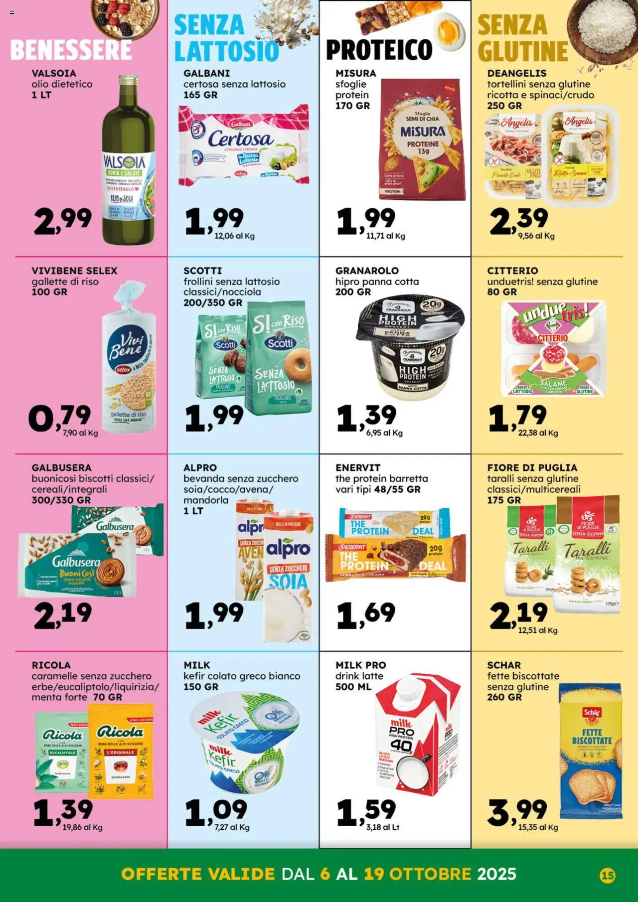 Volantino GECOP del 06.10.2025 | Pagina: 15 | Prodotti: Salame, Riso, The, Fette biscottate