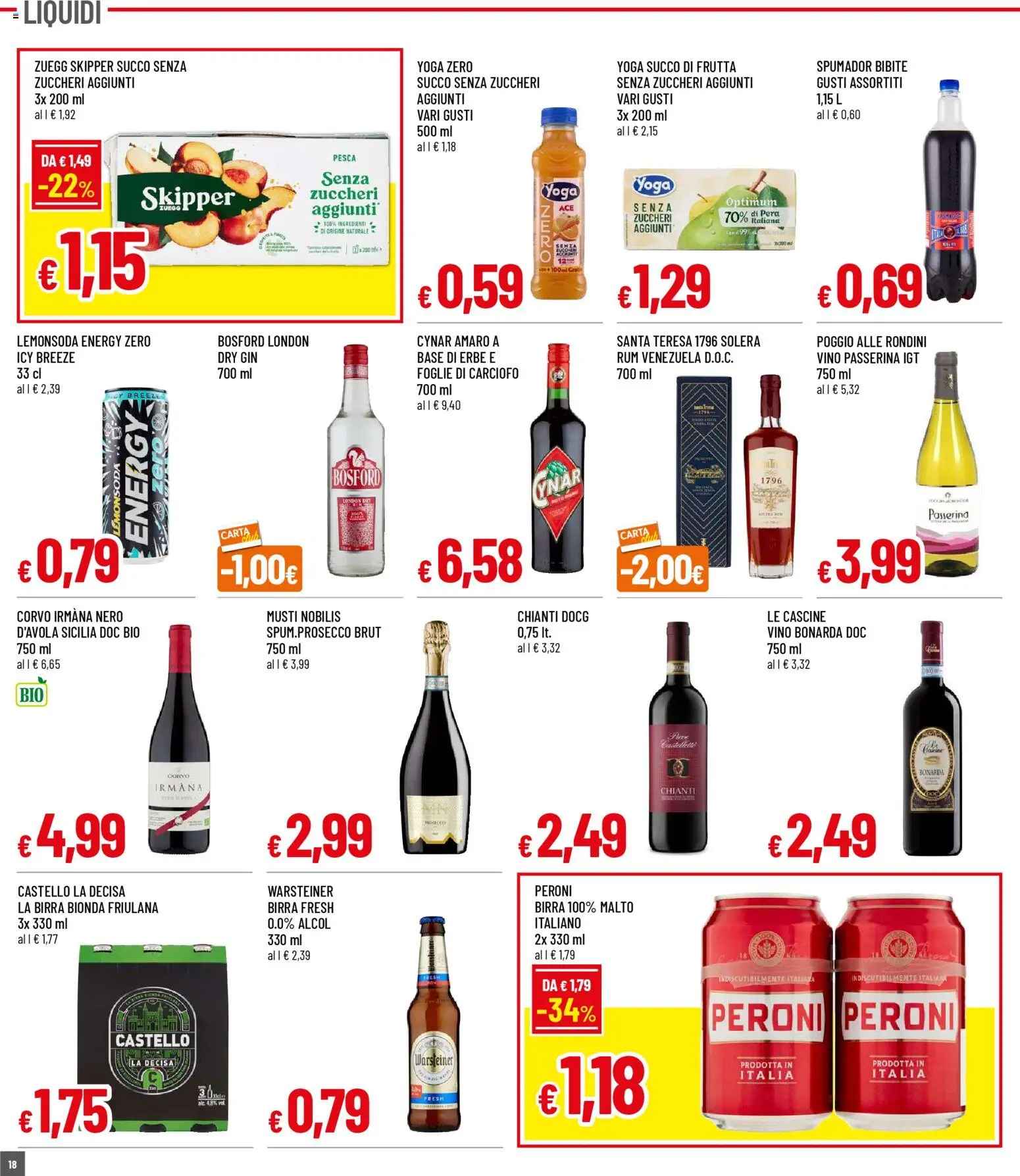 Volantino Galassia del 30.10.2025 | Pagina: 18 | Prodotti: Gin, Vino, Pera, Amaro