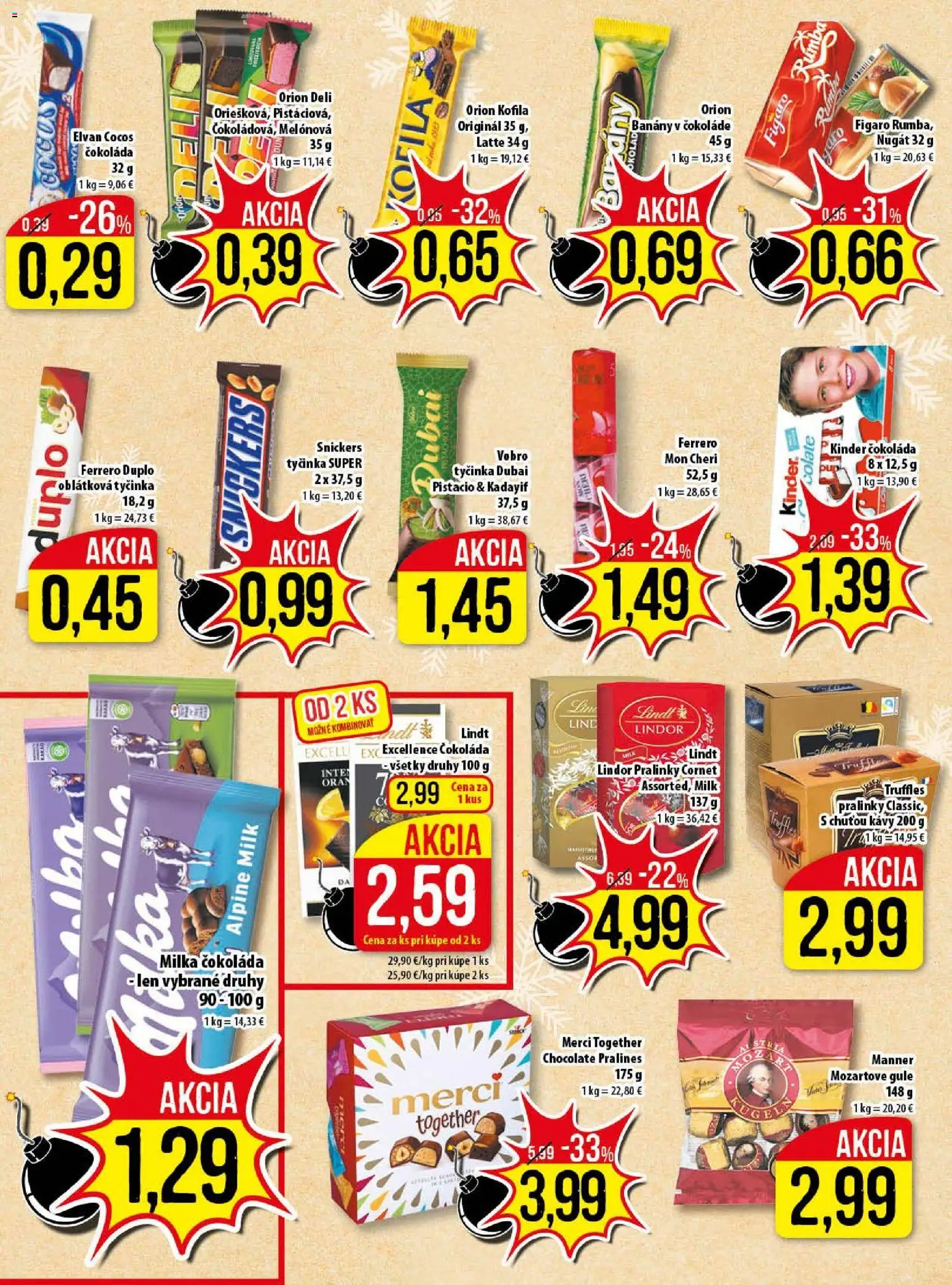 Nové Klas akcie – leták je platný od 29.12.2025 | Strana: 10 | Produkty: Banány, Merci, Čokoláda, Milka