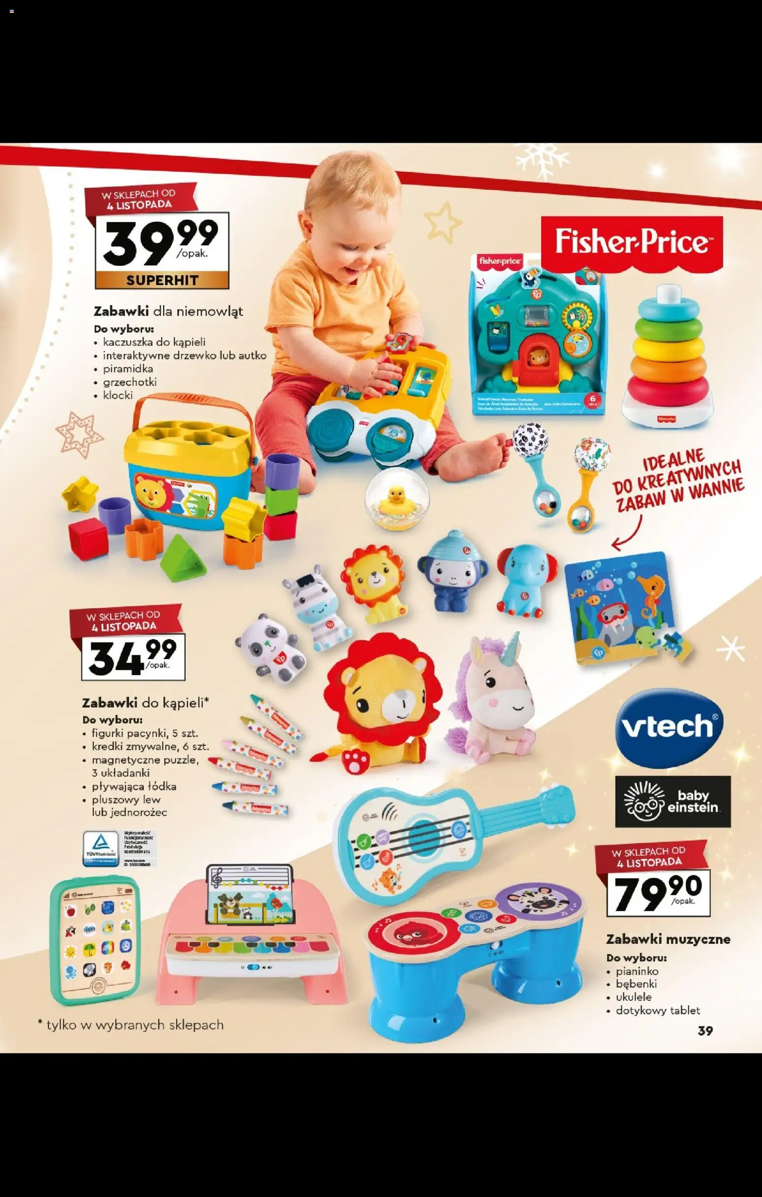 Biedronka gazetka - Kraina zabawek od 27.10.2025 | Strona: 39 | Produkty: Tablet, Jednorożec, Figurki