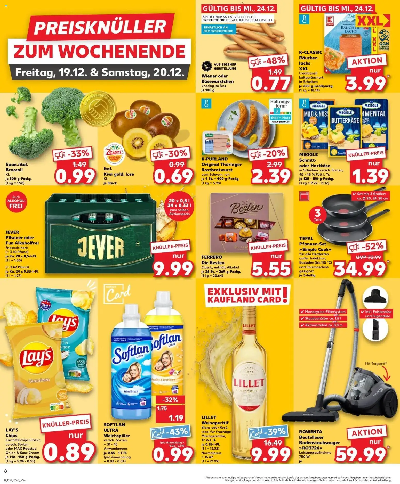 Kaufland prospekt Siegen	 – gültig ab 18.12.2025 | Seite: 8 | Produkte: Lillet, Lachs, Weichspüler, Backofen