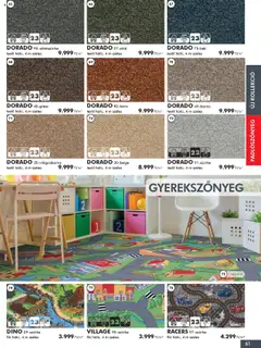 Diego Katalógus - amely érvényes a következő dátumtól: 02.10.2025 | Oldal: 61 | Termékek: Padlószőnyeg, Gyerekszőnyeg