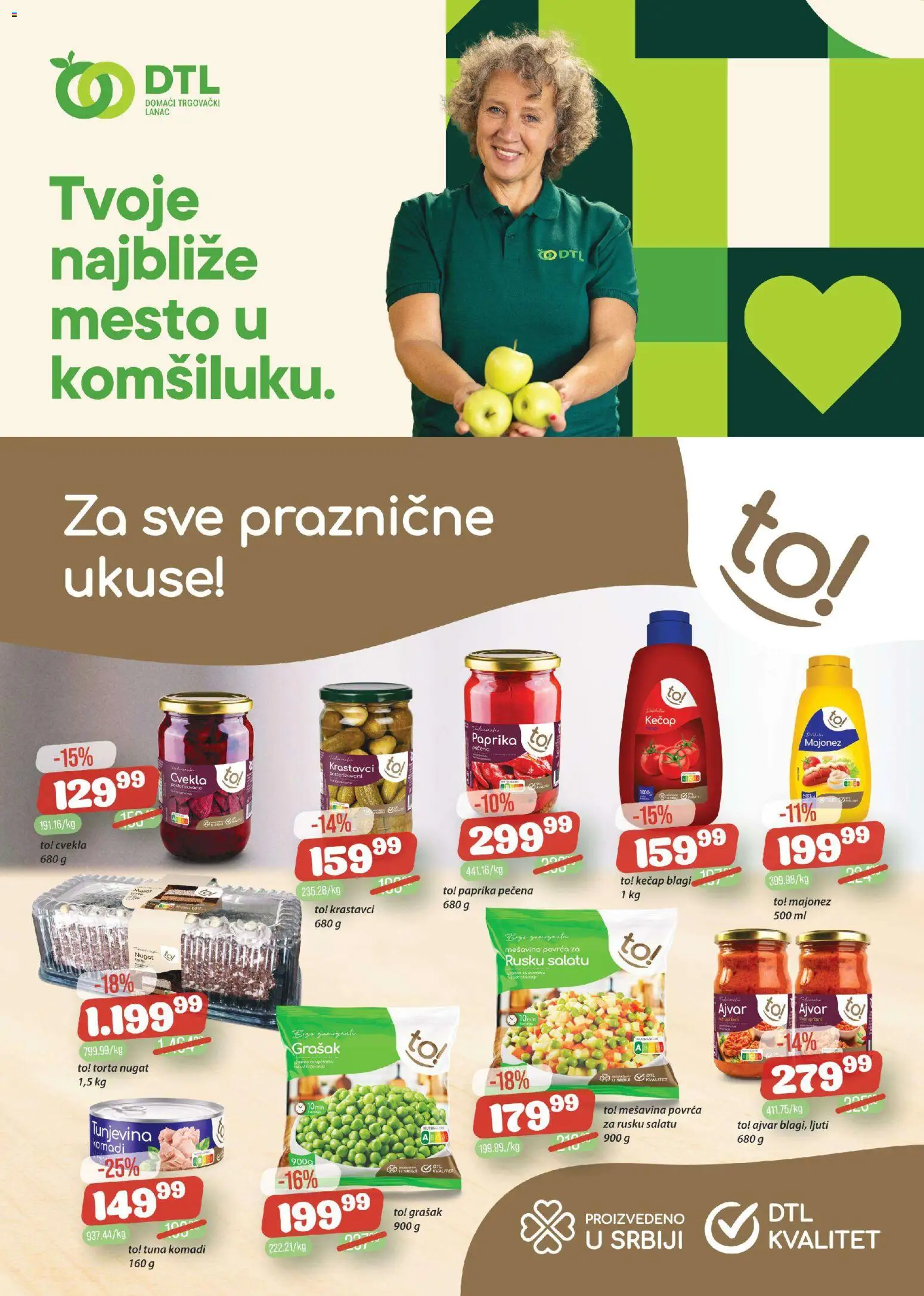 Senta Promet katalog - važi od 17.12.2025 | Strana: 2 | Proizvode: Ajvar, Krastavci, Cvekla, Torta