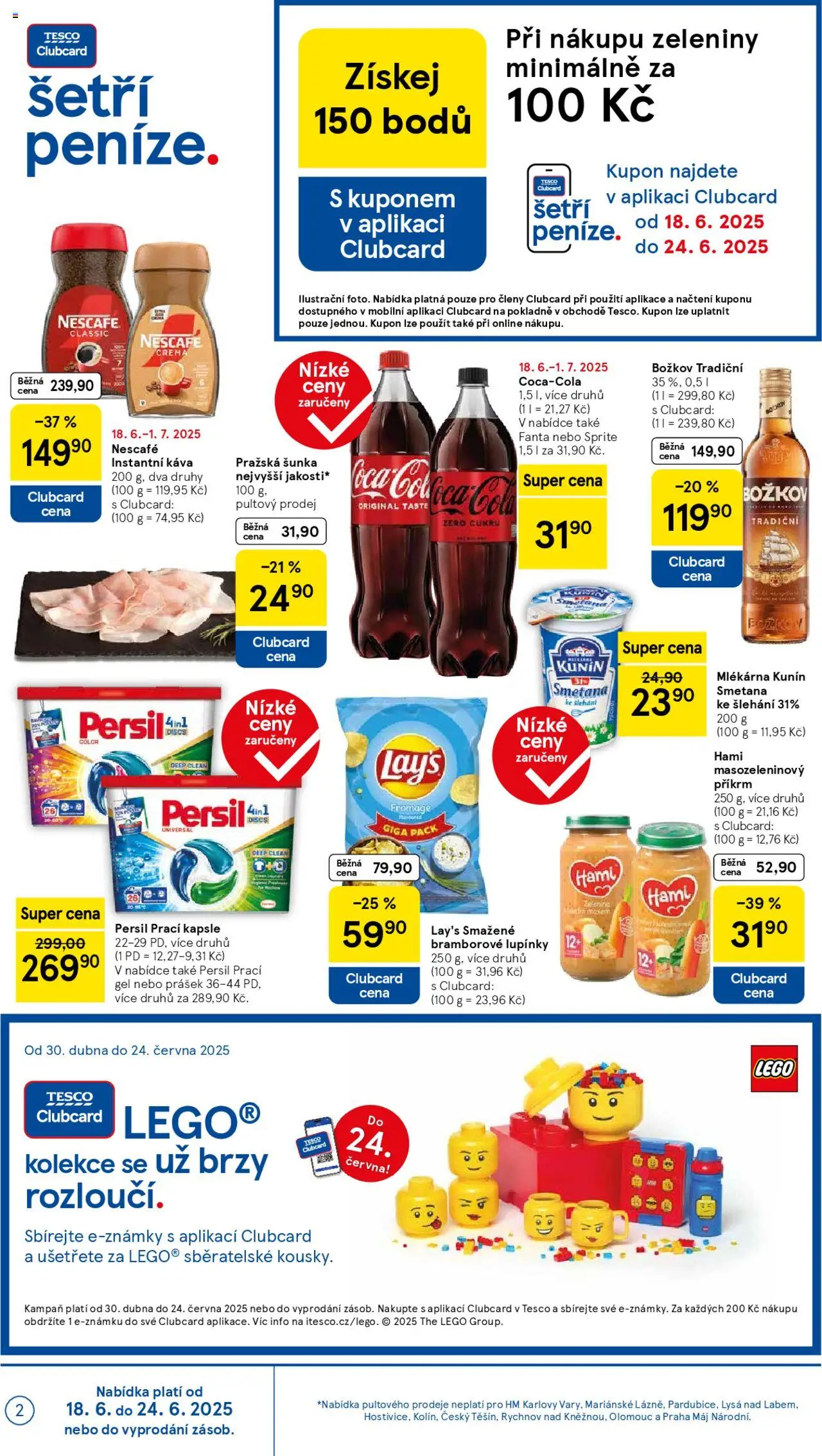 Tesco leták - Hypermarket od 18.06.2025 | Strana: 2 | Produkty: Pražská šunka, Fanta, Sprite, Lay's