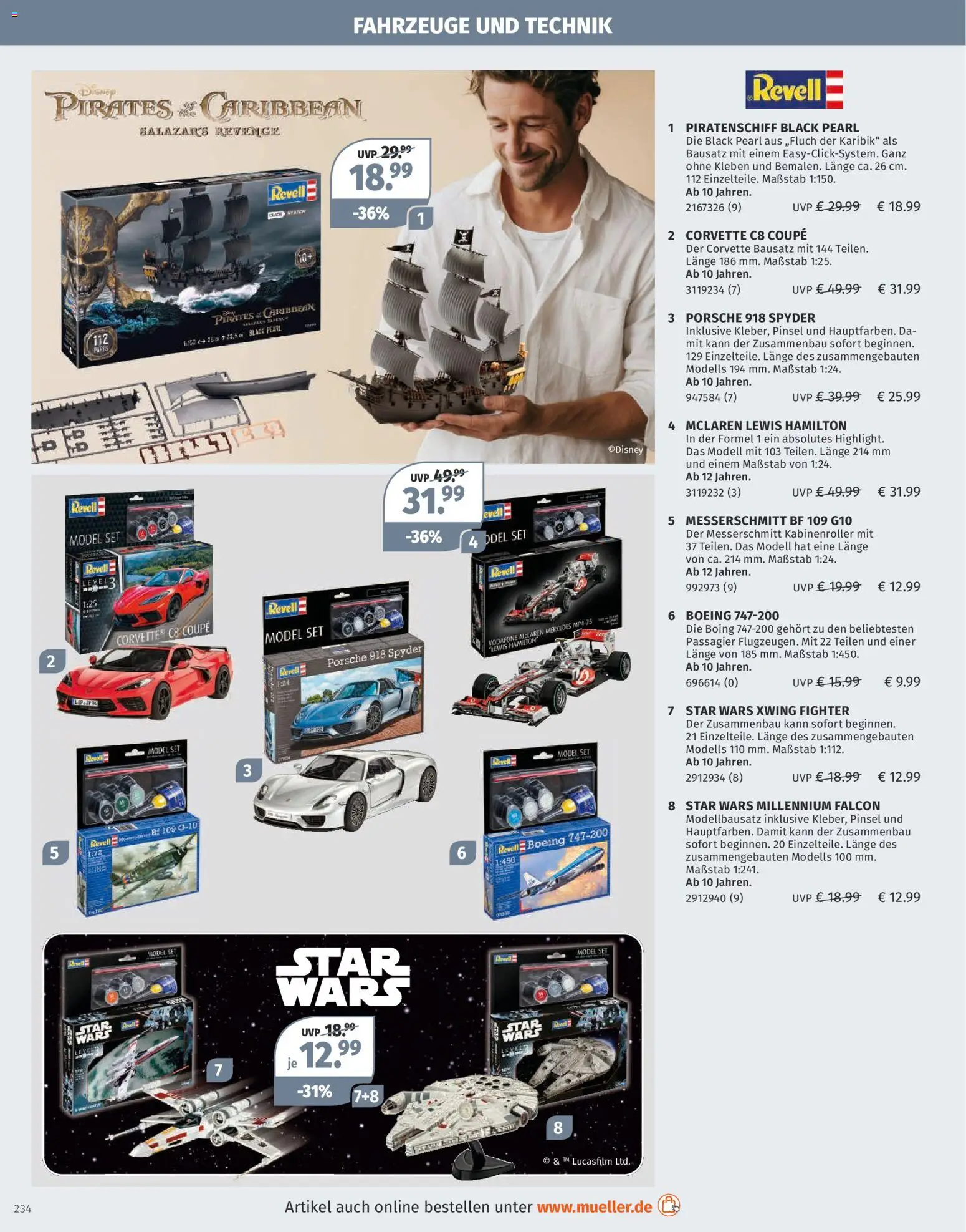 Müller Spielwarenkatalog – gültig ab 27.10.2025 | Seite: 234 | Produkte: Pinsel