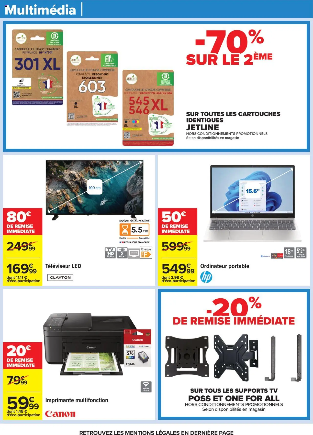  | Page: 59 | Produits: Disque dur, Ordinateur portable, Televiseur, Cartouche