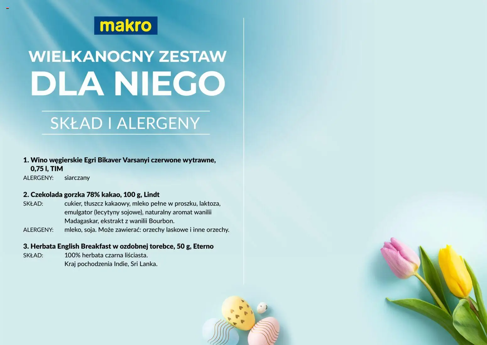 Makro gazetka - Wielkanocne zestawy od 17.03.2026 | Strona: 5 | Produkty: Orzechy laskowe, Mleko, Wino, Orzechy