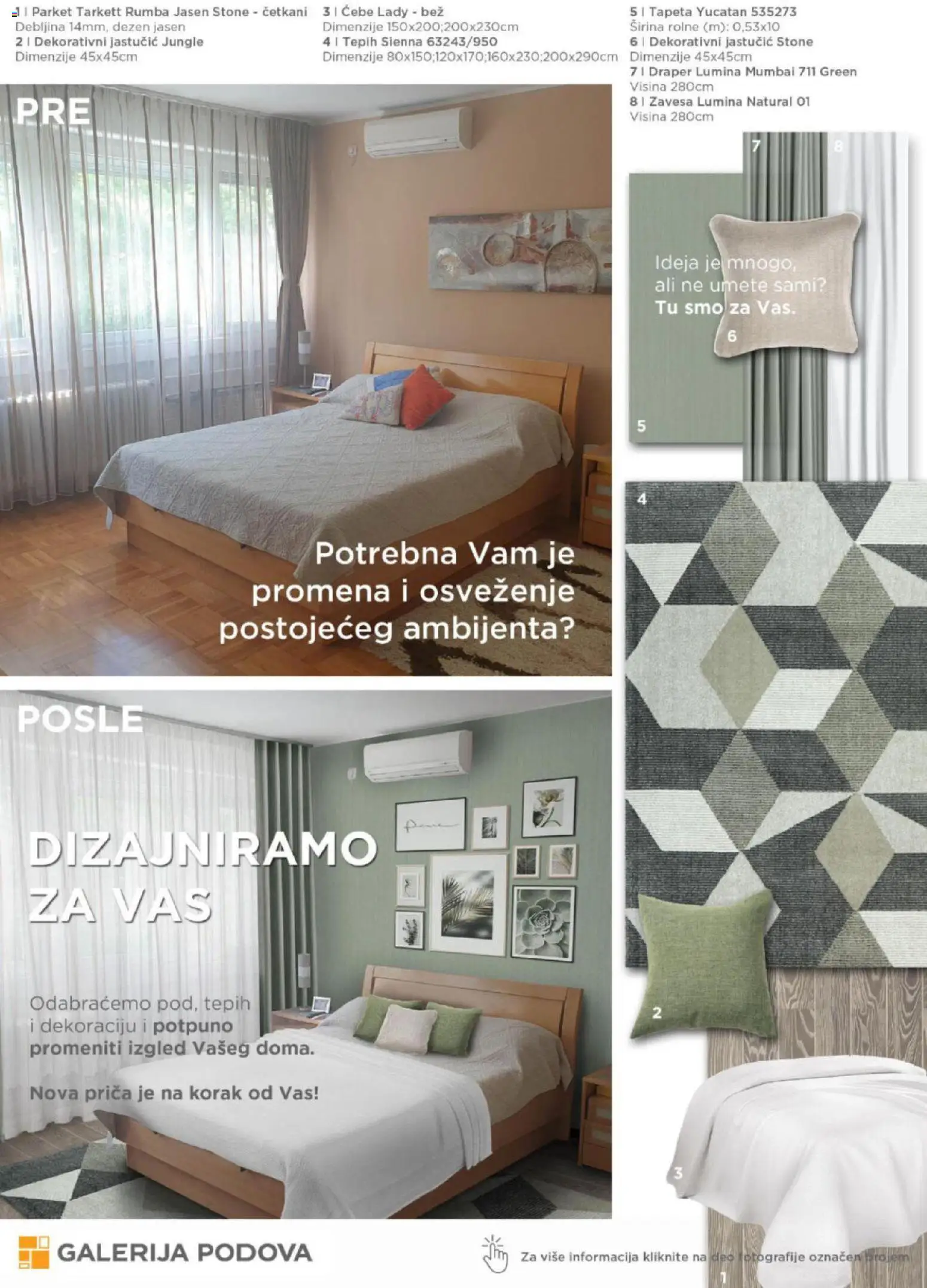 Galerija Podova katalog - važi od 01.12.2025 | Strana: 22 | Proizvode: Ćebe, Tepih, Zavesa
