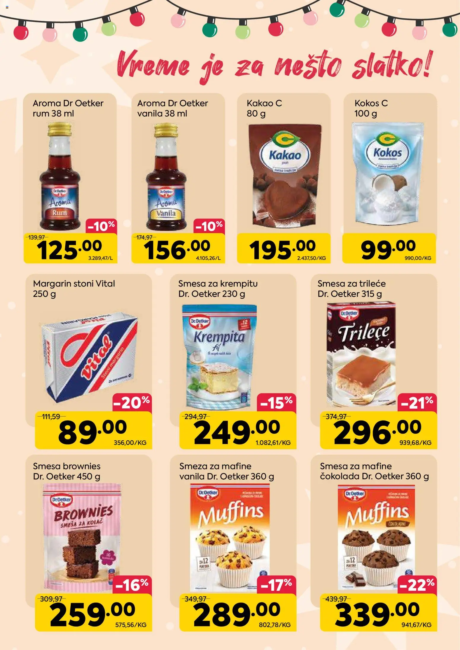 PerSu katalog - važi od 01.12.2025 | Strana: 4 | Proizvode: Dr. Oetker, Margarin, Čokolada