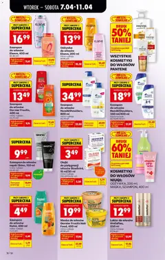 Pogląd oferty "KOSMETYKI DO WŁOSÓW NIUQI: ODŻYWKA, 200 ml; MASKA, SZAMPON, 400 ml, Kosmetyki do włosów: odżywka, maska, szampon" - ważna od 07.04.2026 | Strona: 66