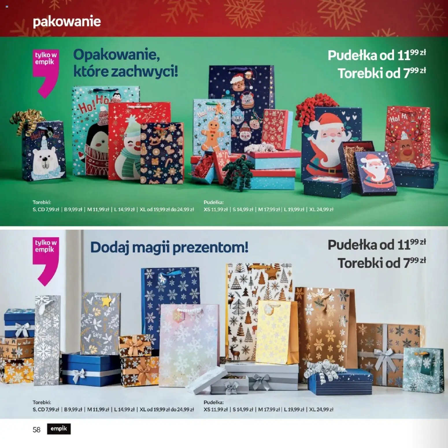 Empik promocje - Xmas Zabawki od 26.11.2025 | Strona: 58 | Produkty: Torebki