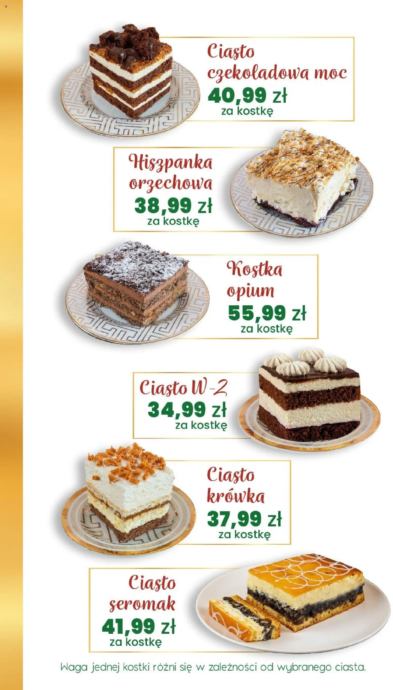 Twój Market Gazetka - Słodkości online Cukierni Białecki na Boże Narodzenie od 01.12.2025 | Strona: 8 | Produkty: Czekoladowa, Ciasto, Waga, Krowka