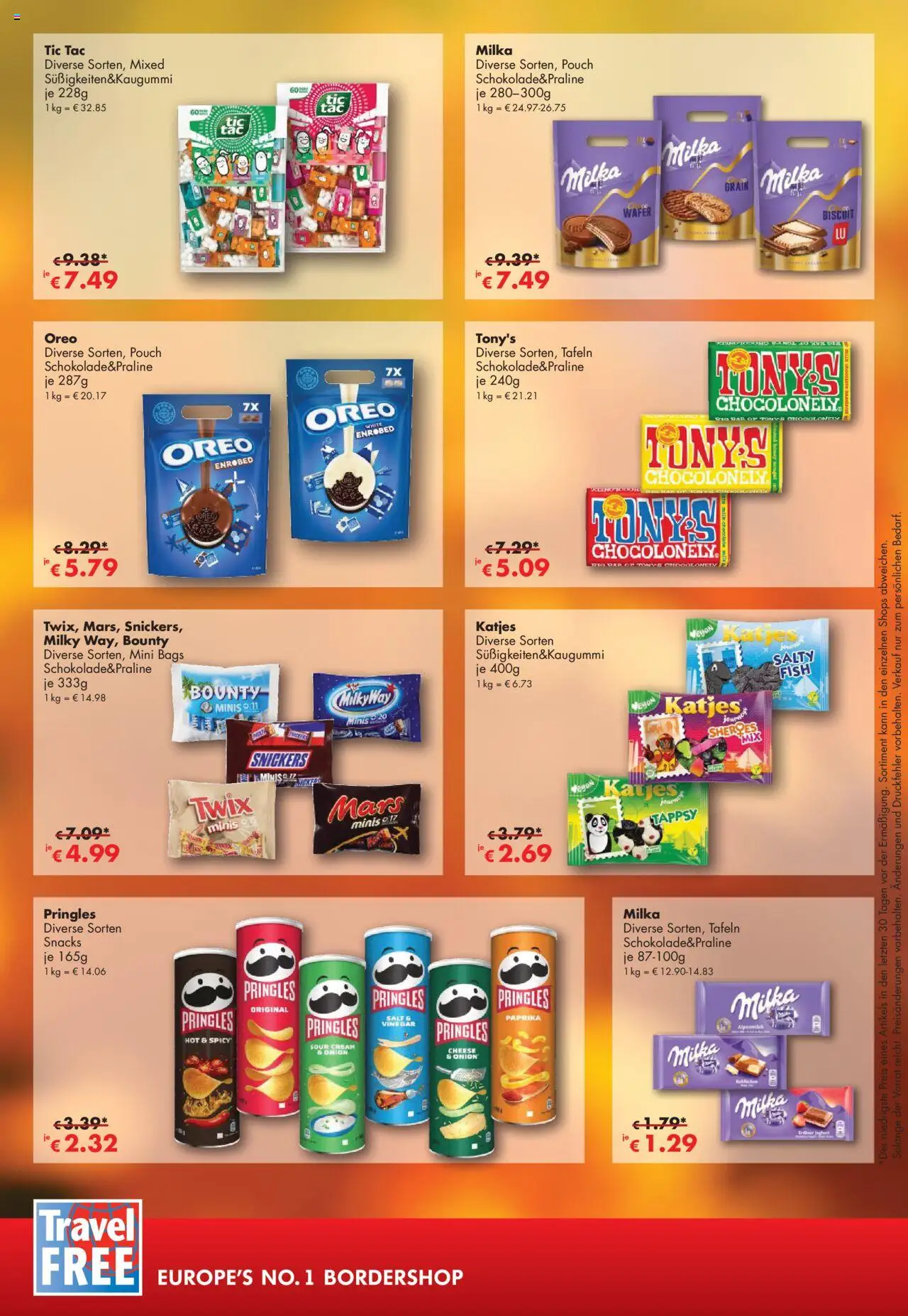 Travel Free Angebote – gültig ab 01.10.2025 | Seite: 3 | Produkte: Katjes, Grat, Snickers, Paprika