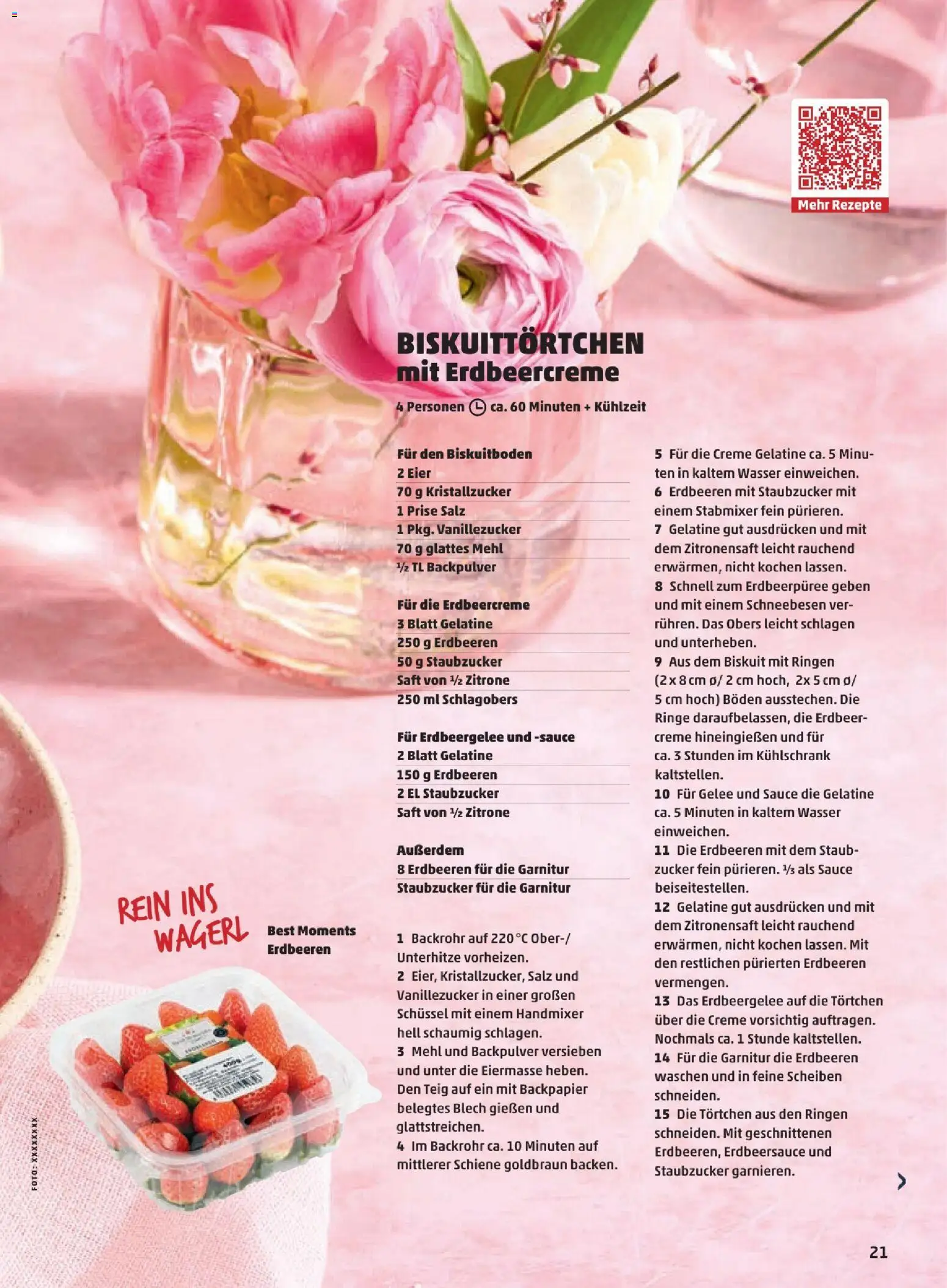 Penny Markt So Schmeckt's - Frühling 2026 gültig ab 01.03.2026 | Seite: 21 | Produkte: Erdbeeren, Creme, Eier, Saft