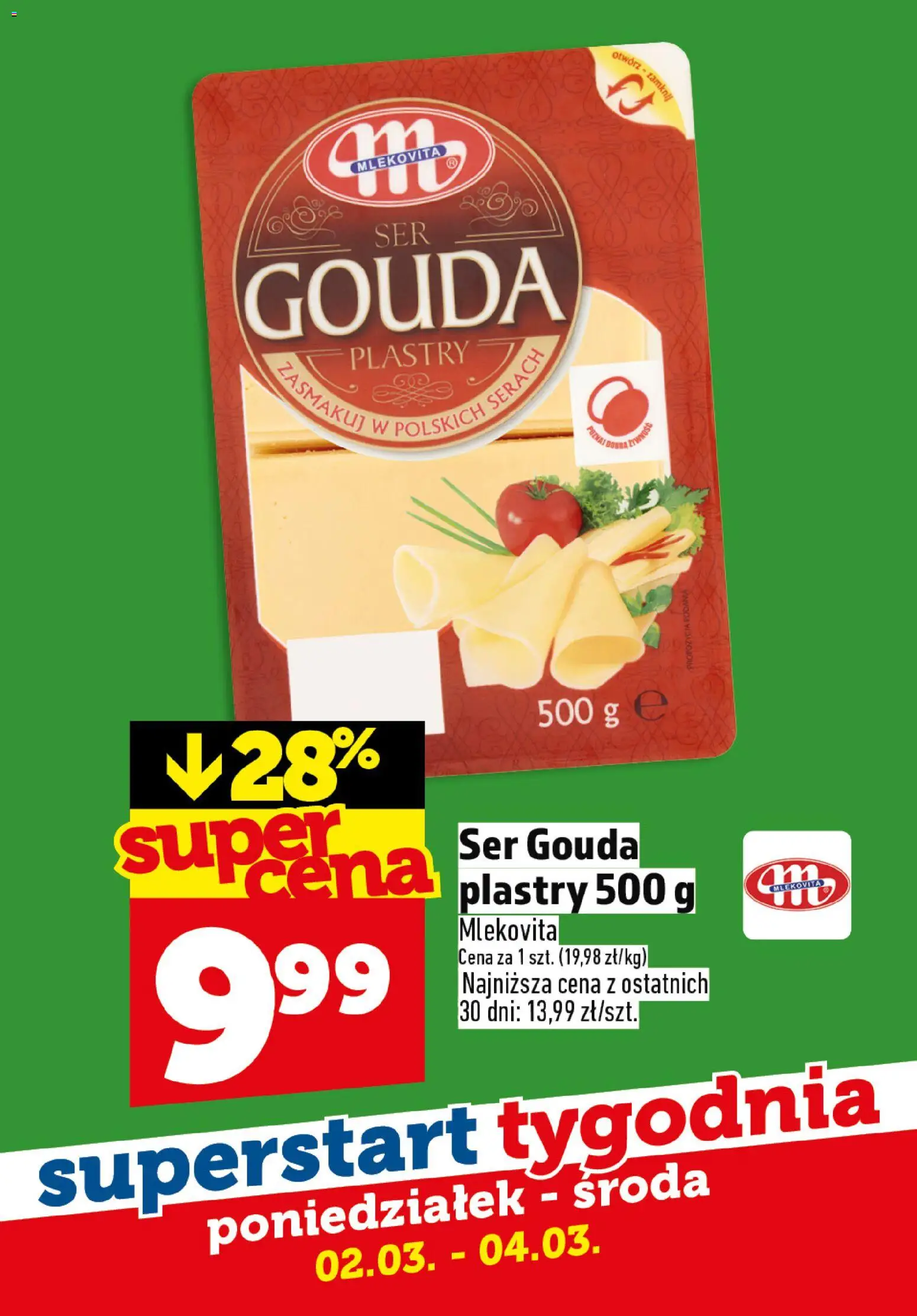 Topaz Gazetka Superstart tygodnia od 02.03.2026 | Strona: 4 | Produkty: Ser, Ser gouda