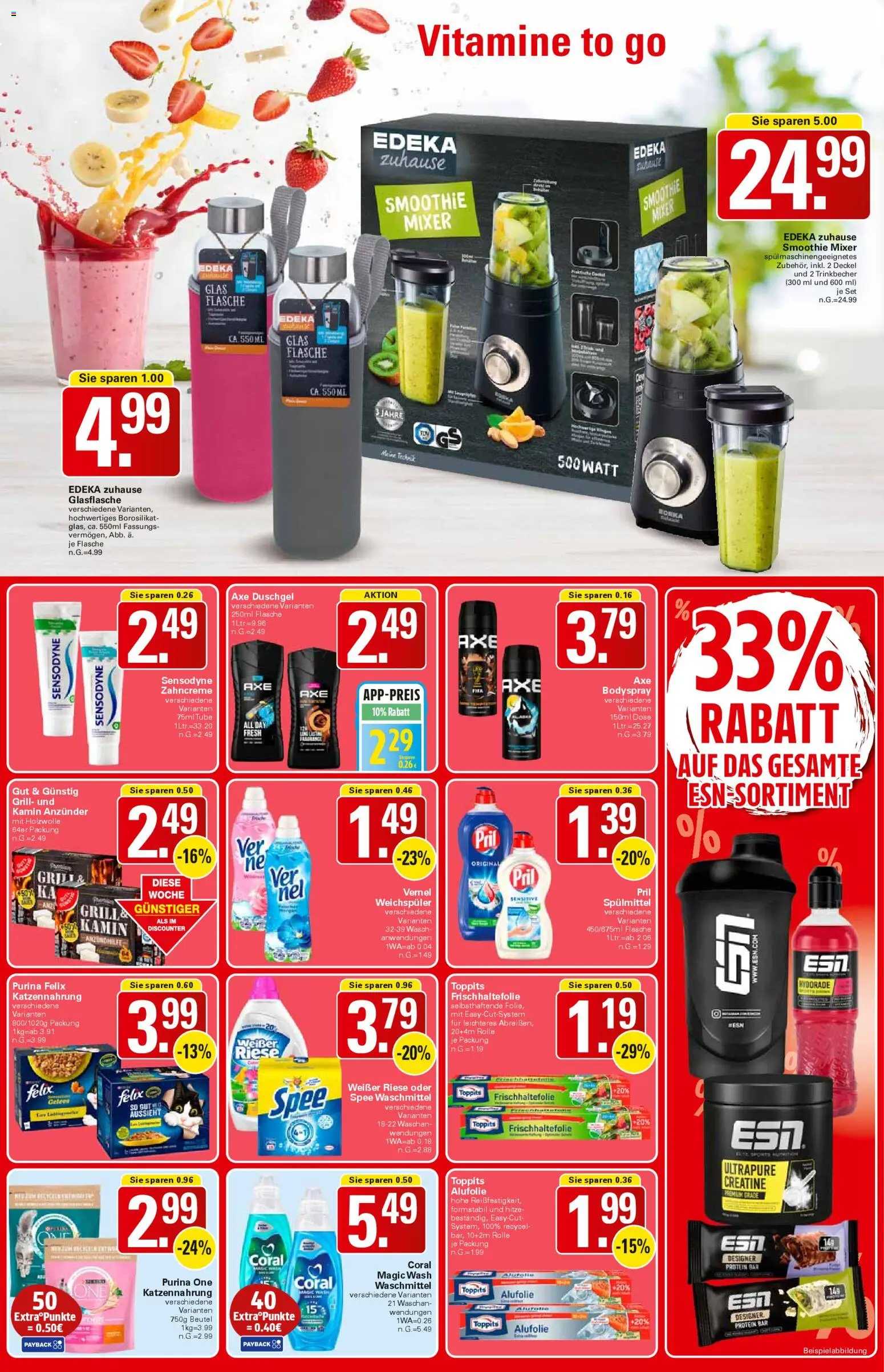 WEZ Prospekt – gültig ab 26.01.2026 | Seite: 15 | Produkte: Kamin, Coral, Duschgel, Weichspüler