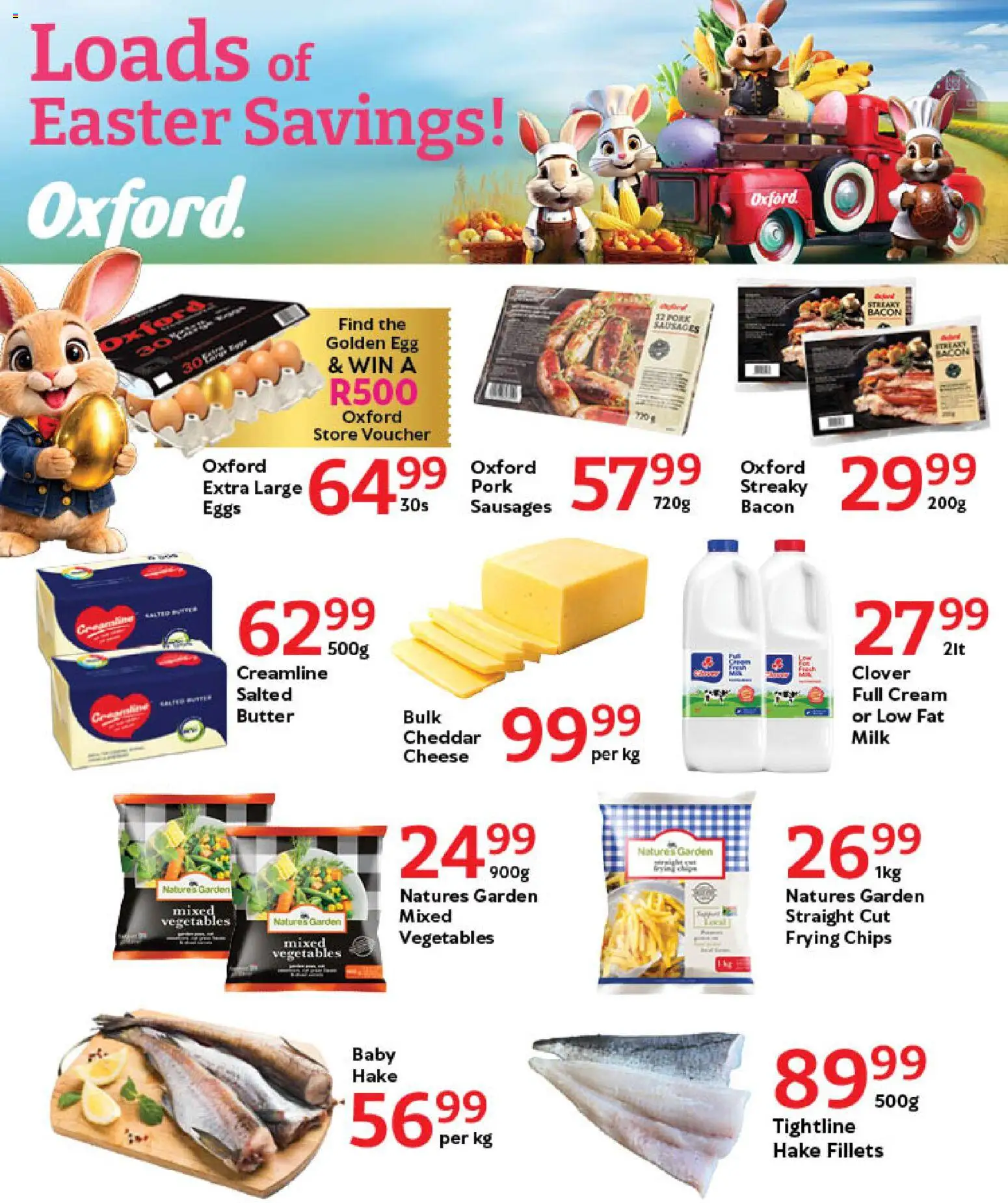 New Oxford Freshmarket catalogue – valid from 24.03.2026 | Page: 5 | Products: Cheese, Pork, Chips, Bacon