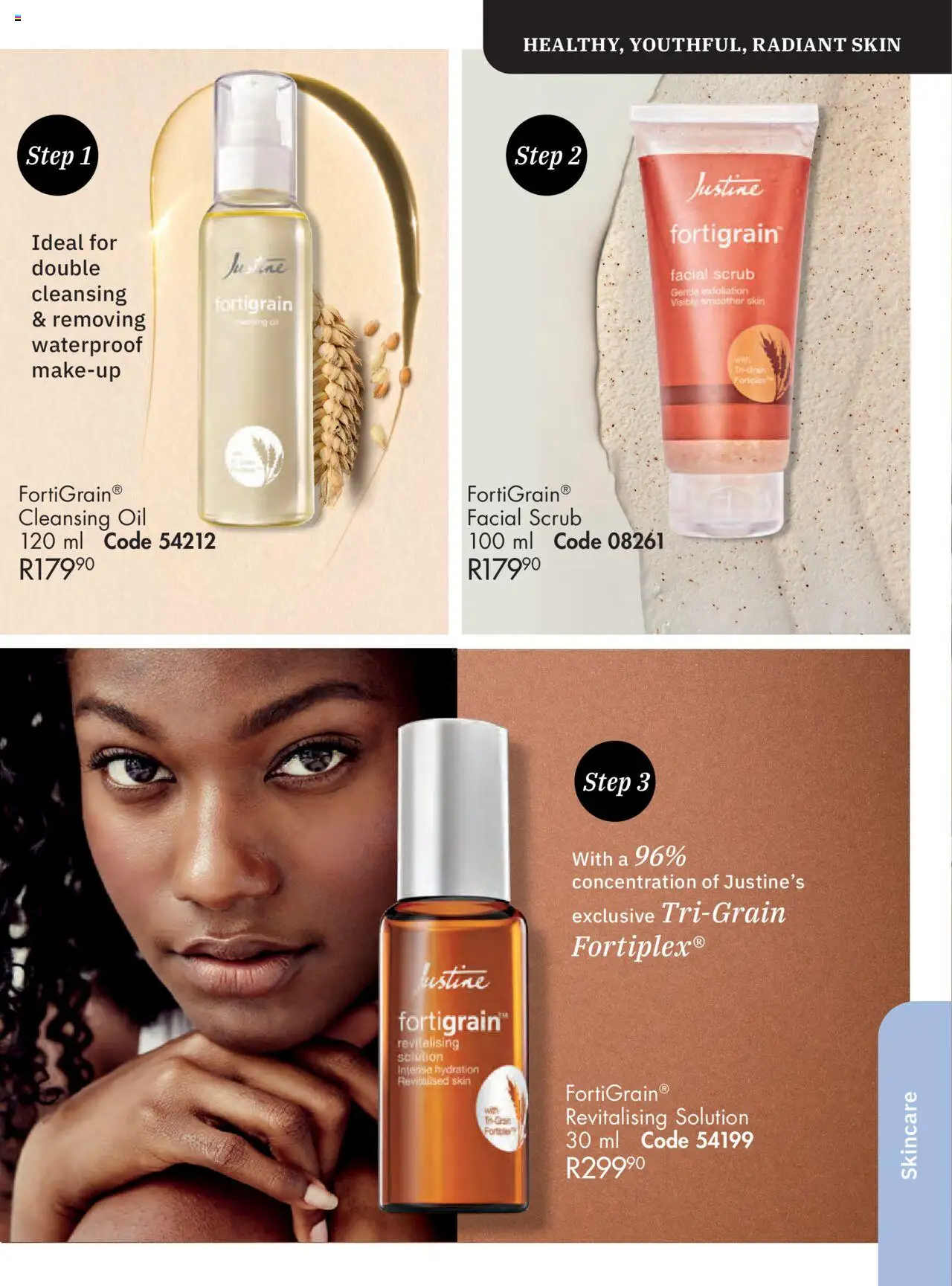 New Justine catalogue – valid from 01.10.2025 | Page: 28 | Products: Oil, Scrub, Facial scrub