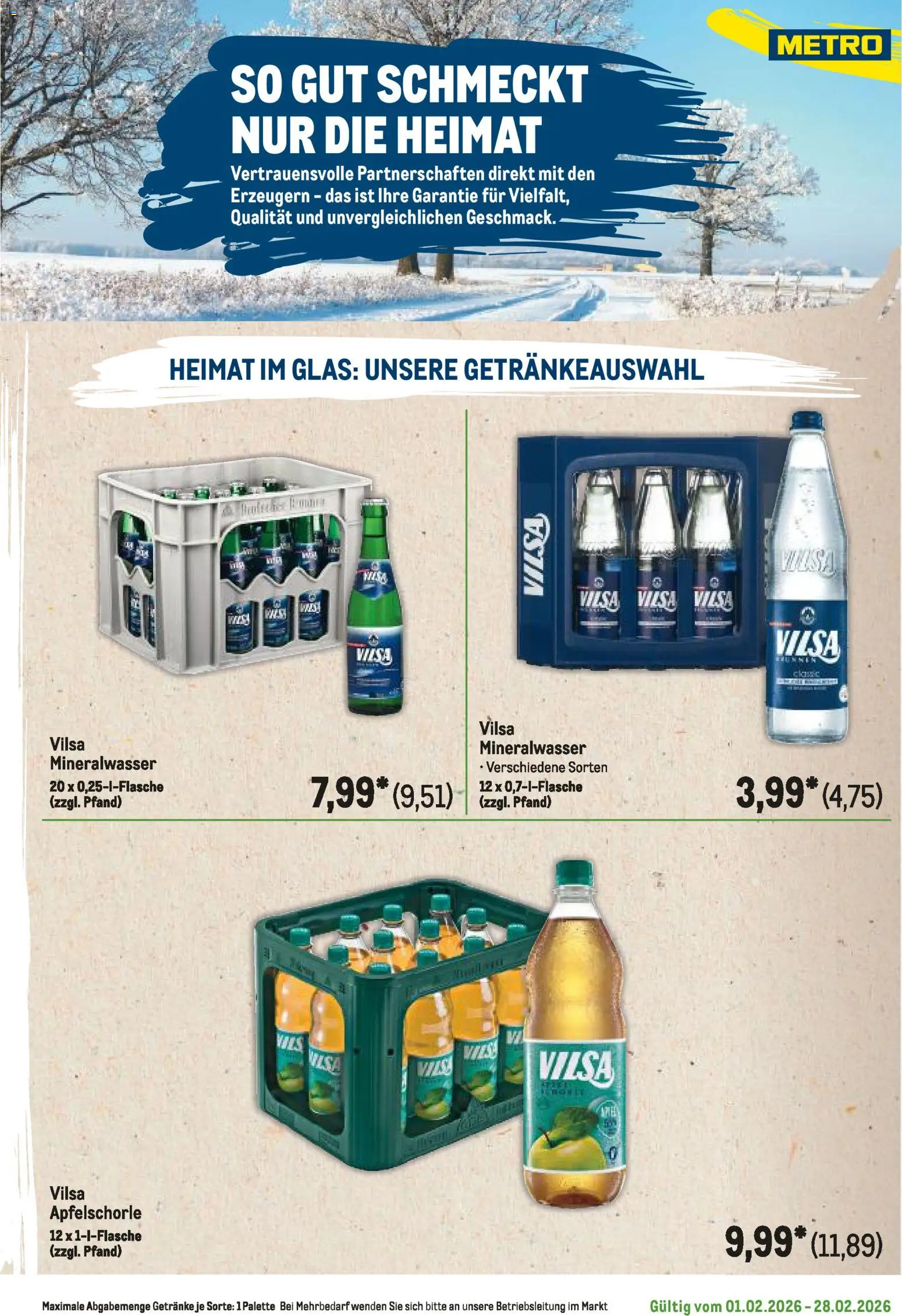 Metro Regionaler Flyer – gültig ab 01.02.2026 | Seite: 47 | Produkte: Mineralwasser