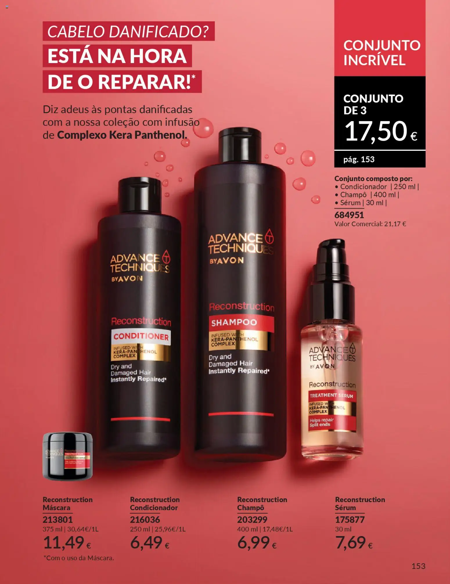 Catálogo Avon Campanha 1 │ válido de 01.01.2026 | Página: 153 | Produtos: Shampoo, Condicionador, Sérum