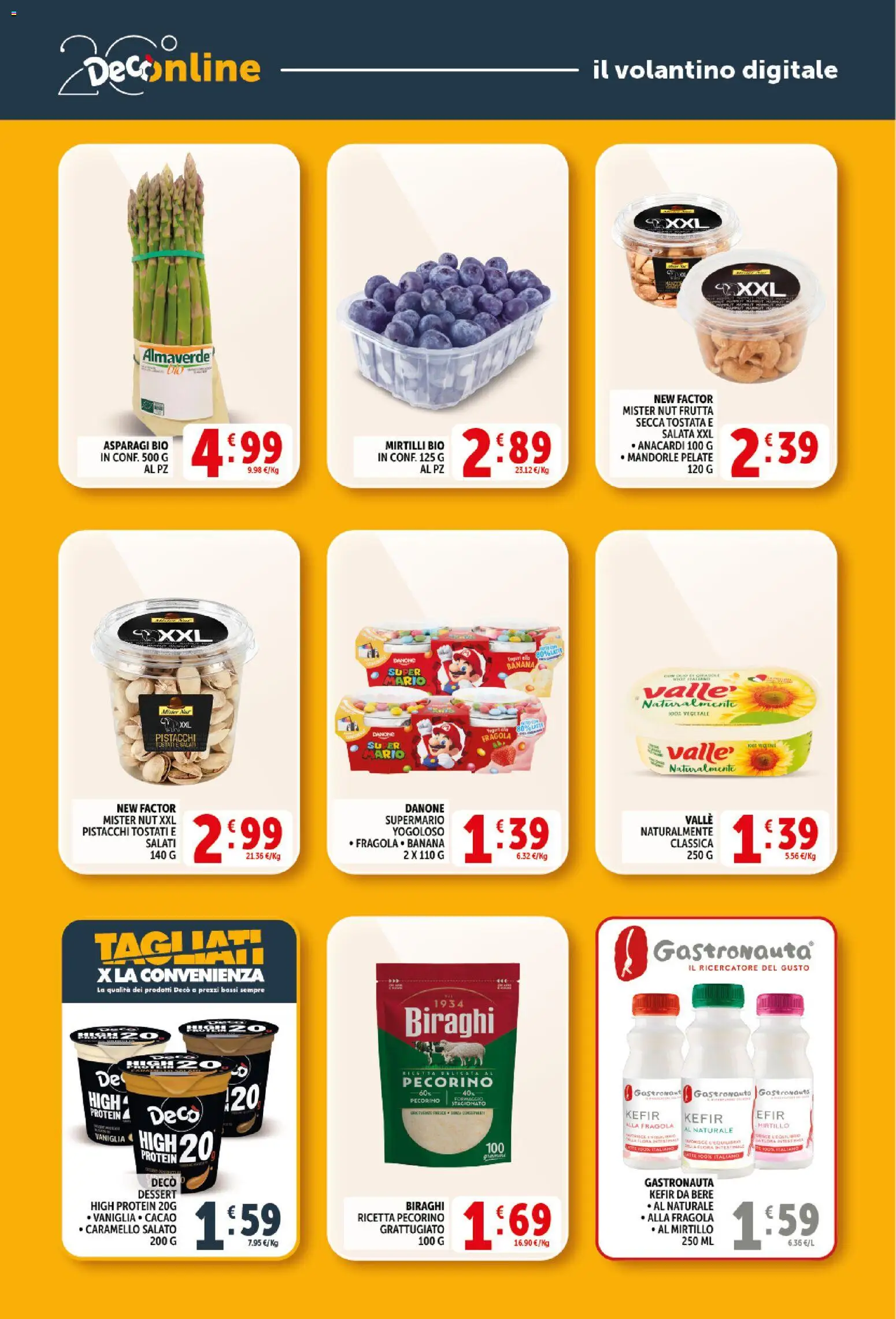 Volantino Decò del 21.04.2026 | Pagina: 22 | Prodotti: Frutta, Formaggio, Asparagi, Pecorino