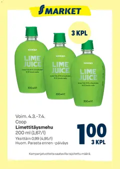 S-market-mainoslehti voimassa 04.03.2026 alkaen