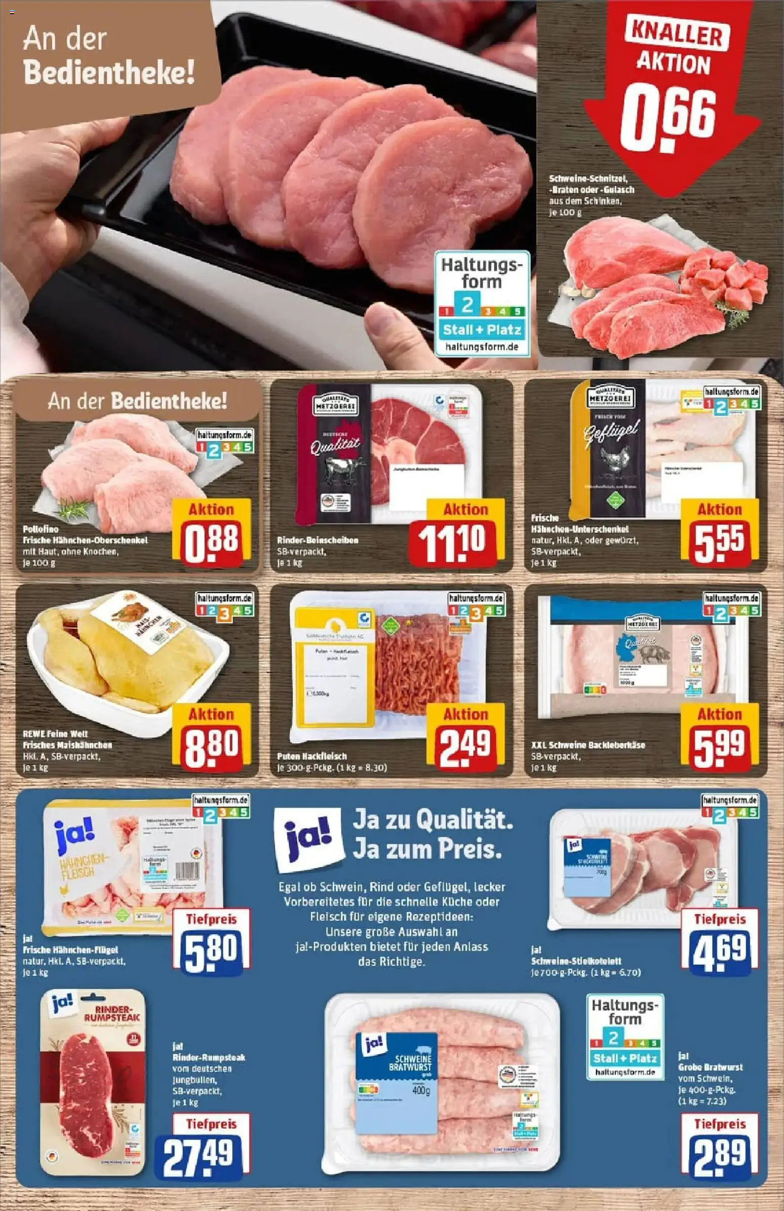 Rewe prospekt Ludwigshafen / Rheingönheim	 – gültig ab 11.01.2026 | Seite: 10 | Produkte: Rumpsteak, Bratwurst, Fleisch, Hackfleisch