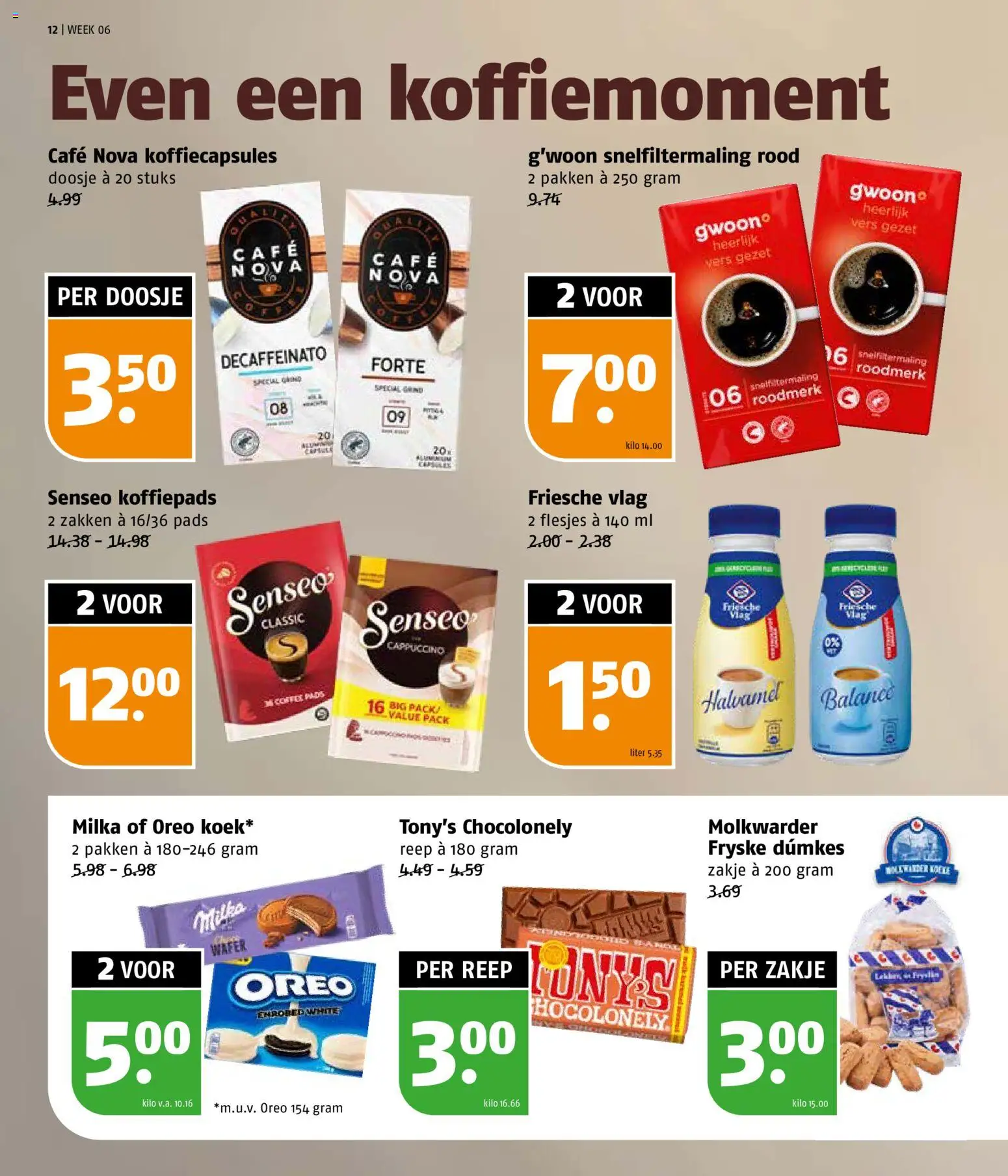 {H1} | Pagina: 12 | Producten: Koffiepads, Koffiecapsules, Oreo, Cappuccino