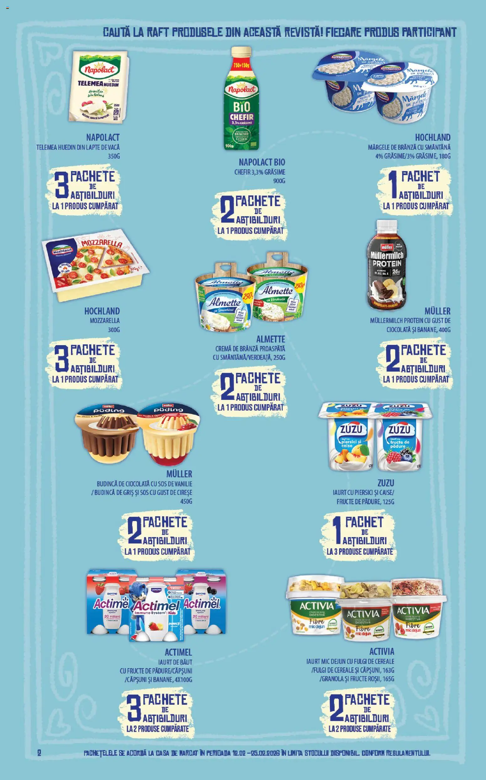 Noul catalog Mega Image – valabil de la 12.02.2026 | Pagină: 2 | Produse: Cereale, Smântână, Ahtapot, Fructe