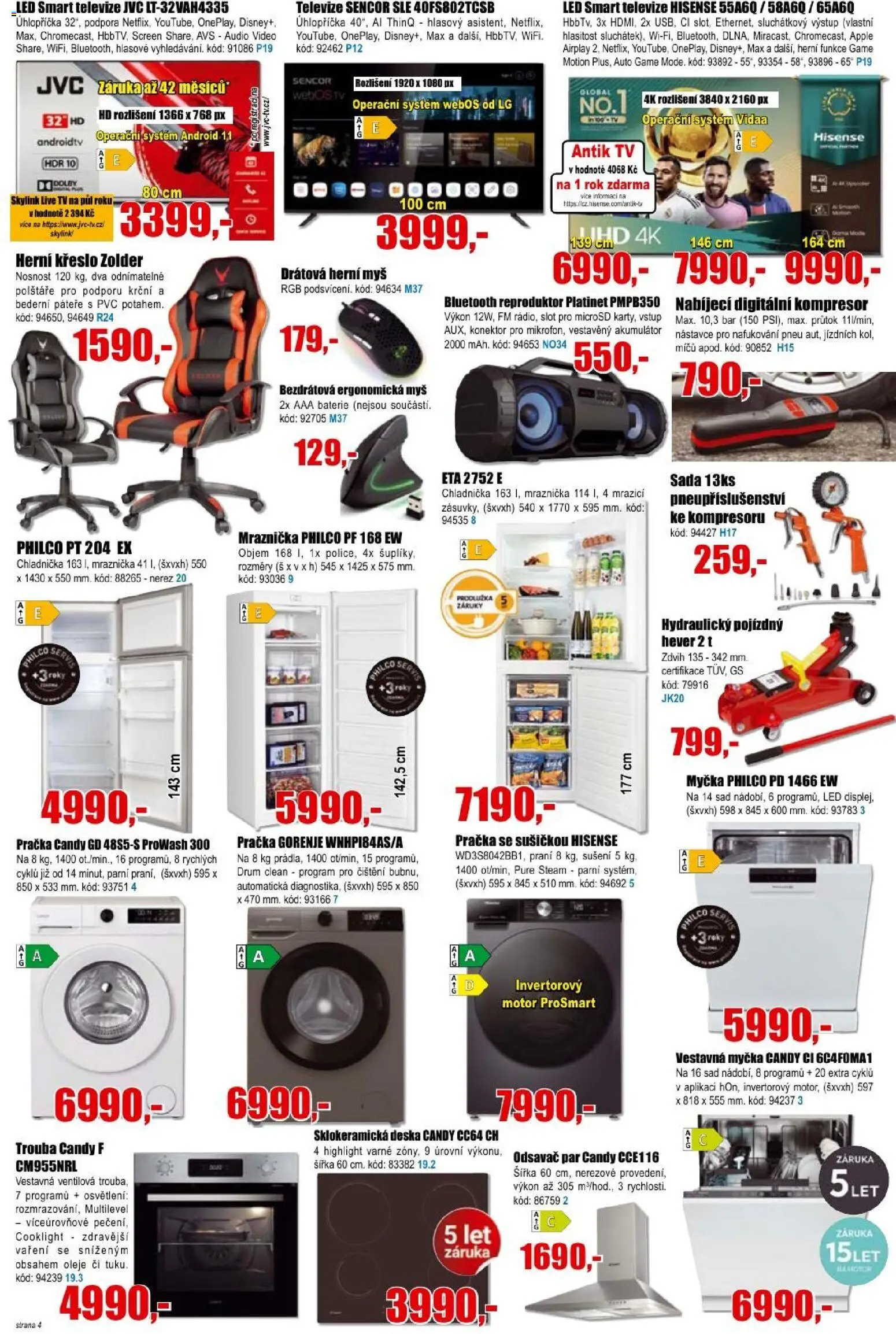 Eva supermarket leták od 25.03.2026 | Strana: 4 | Produkty: Myš, Video, Audio, LED