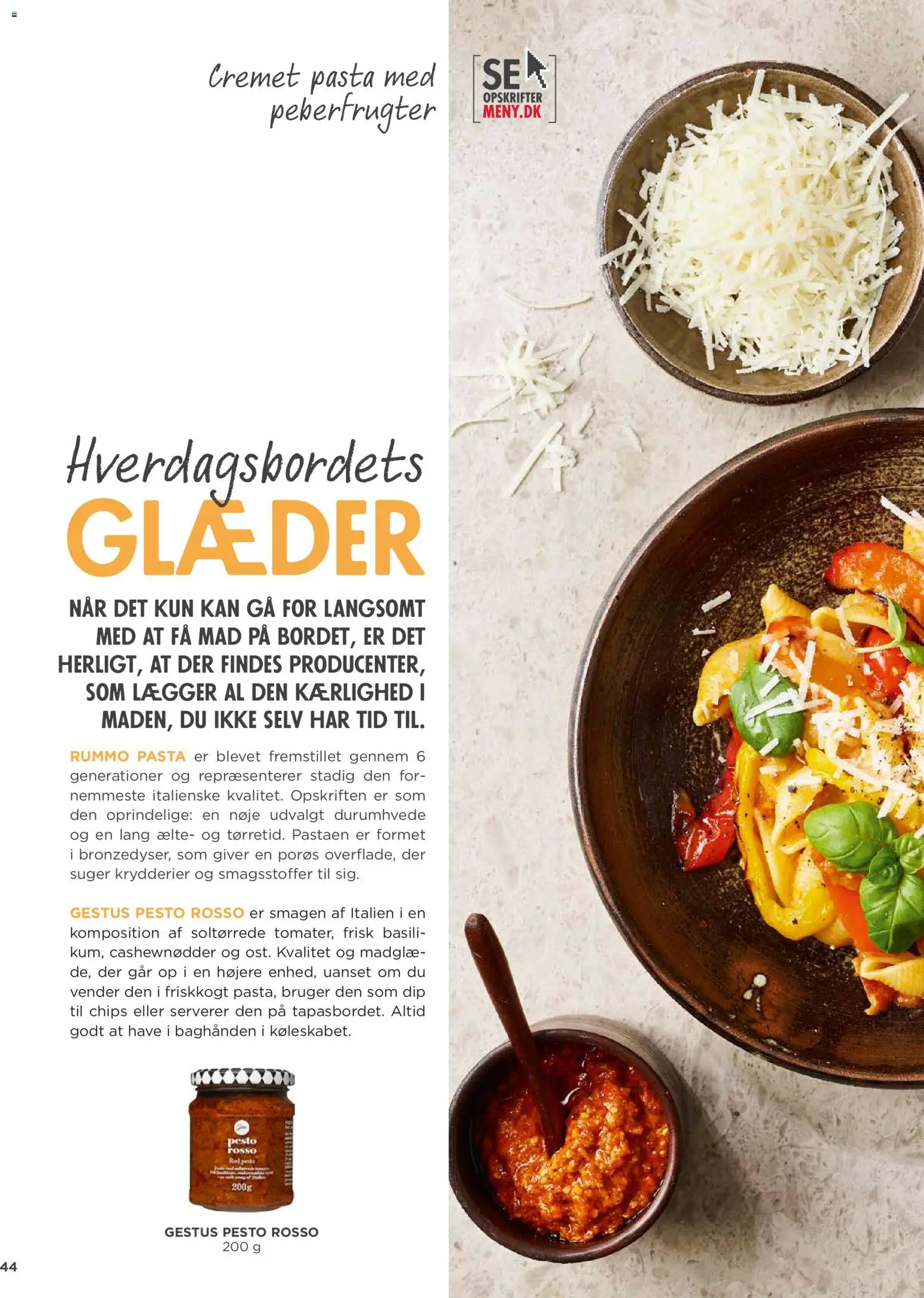 Meny tilbudsavis – gyldig fra 20.03.2026 | Side: 44 | Produkter: Pasta, Chips, Peberfrugter, Cashewnødder