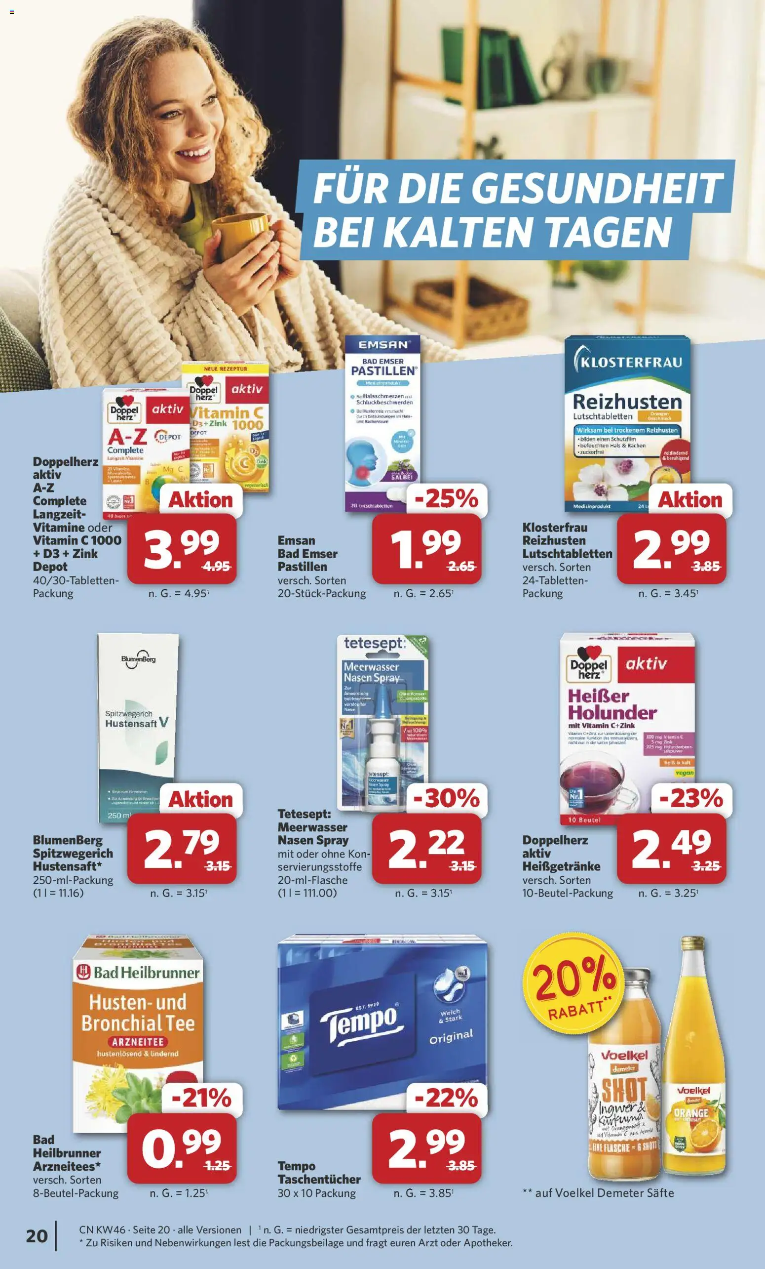 Combi Prospekt 	 – gültig ab 10.11.2025 | Seite: 23 | Produkte: Orangen, Orangensaft, Tempo, Tee