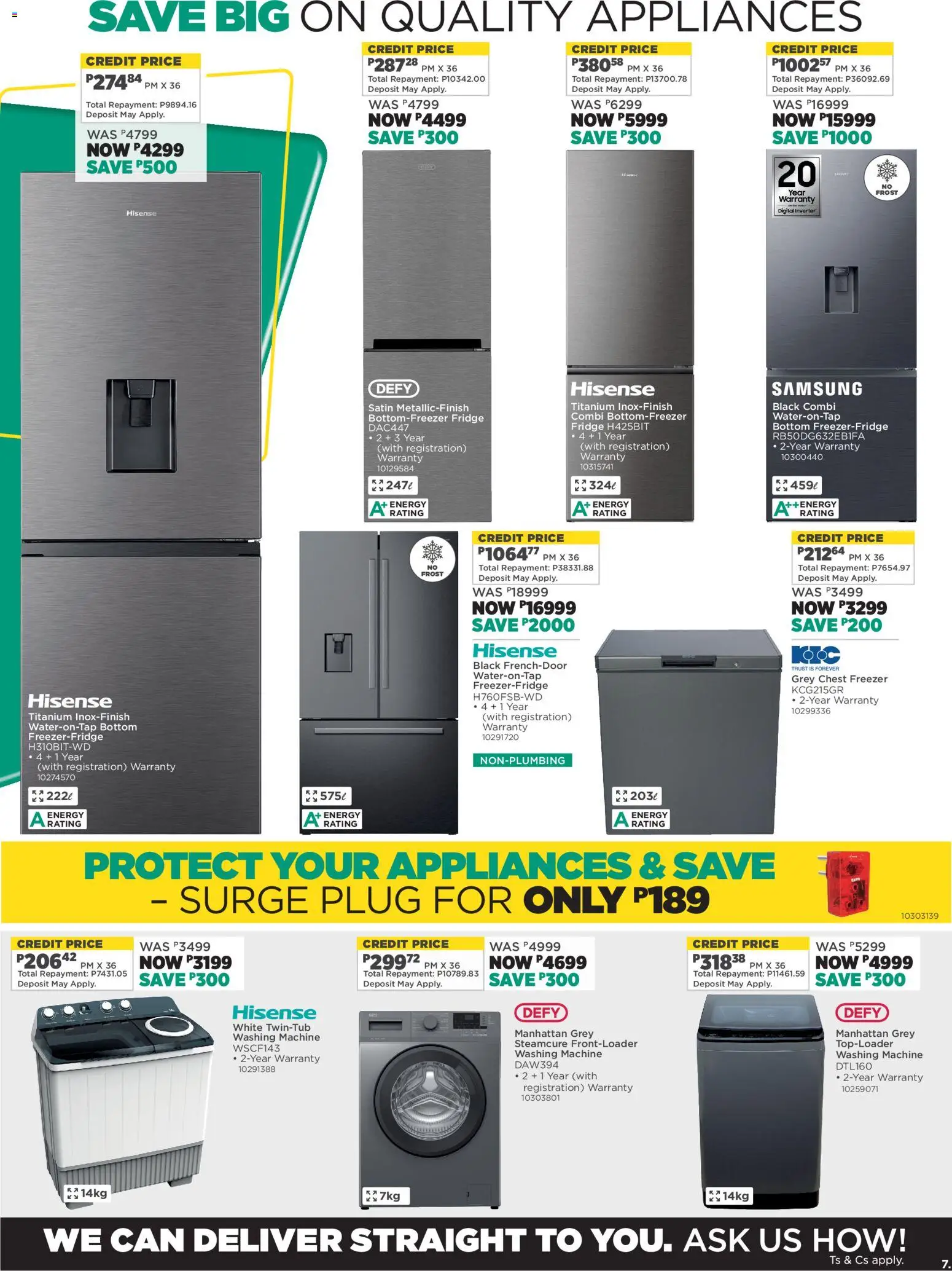 New House and Home catalogue – valid from 16.02.2026 | Page: 7 | Products: Freezer, Washing machine, Fridge, Chest freezer