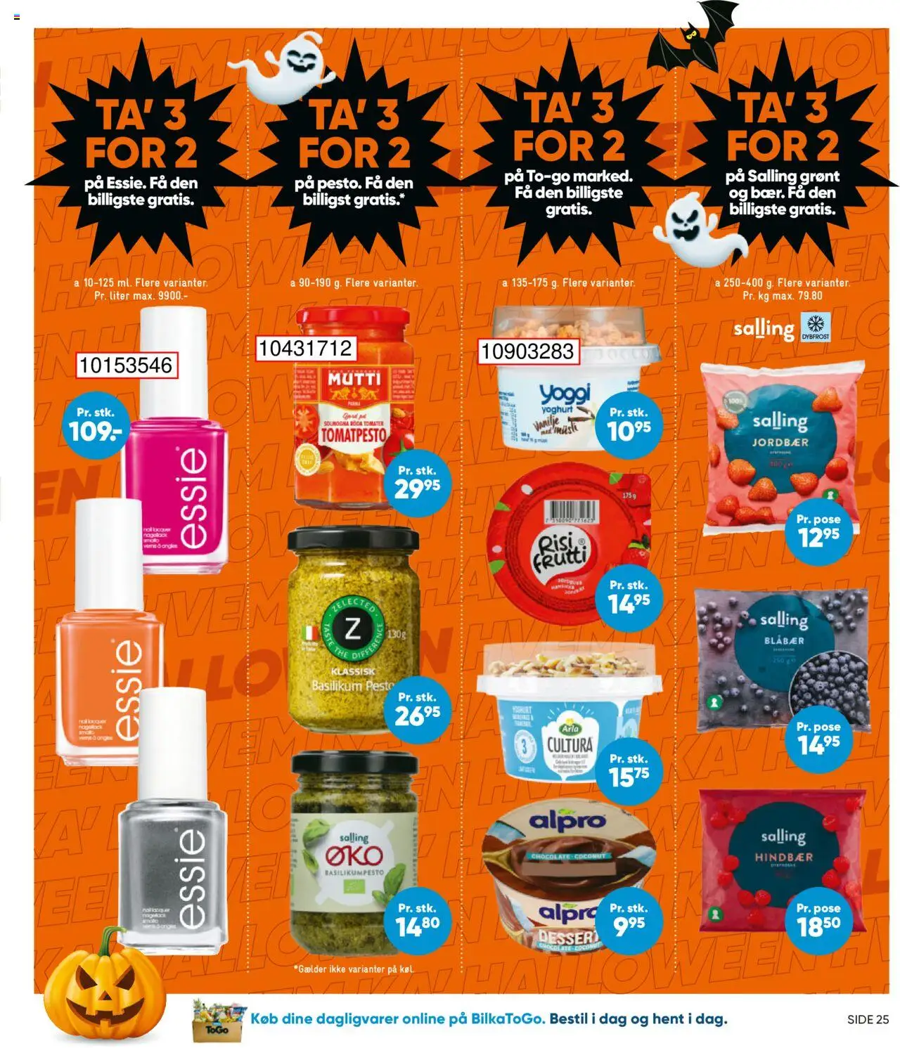 Bilka tilbudsavis – gyldig fra 17.10.2025 | Side: 38 | Produkter: Blåbær, Yoghurt, Pesto, Basilikum